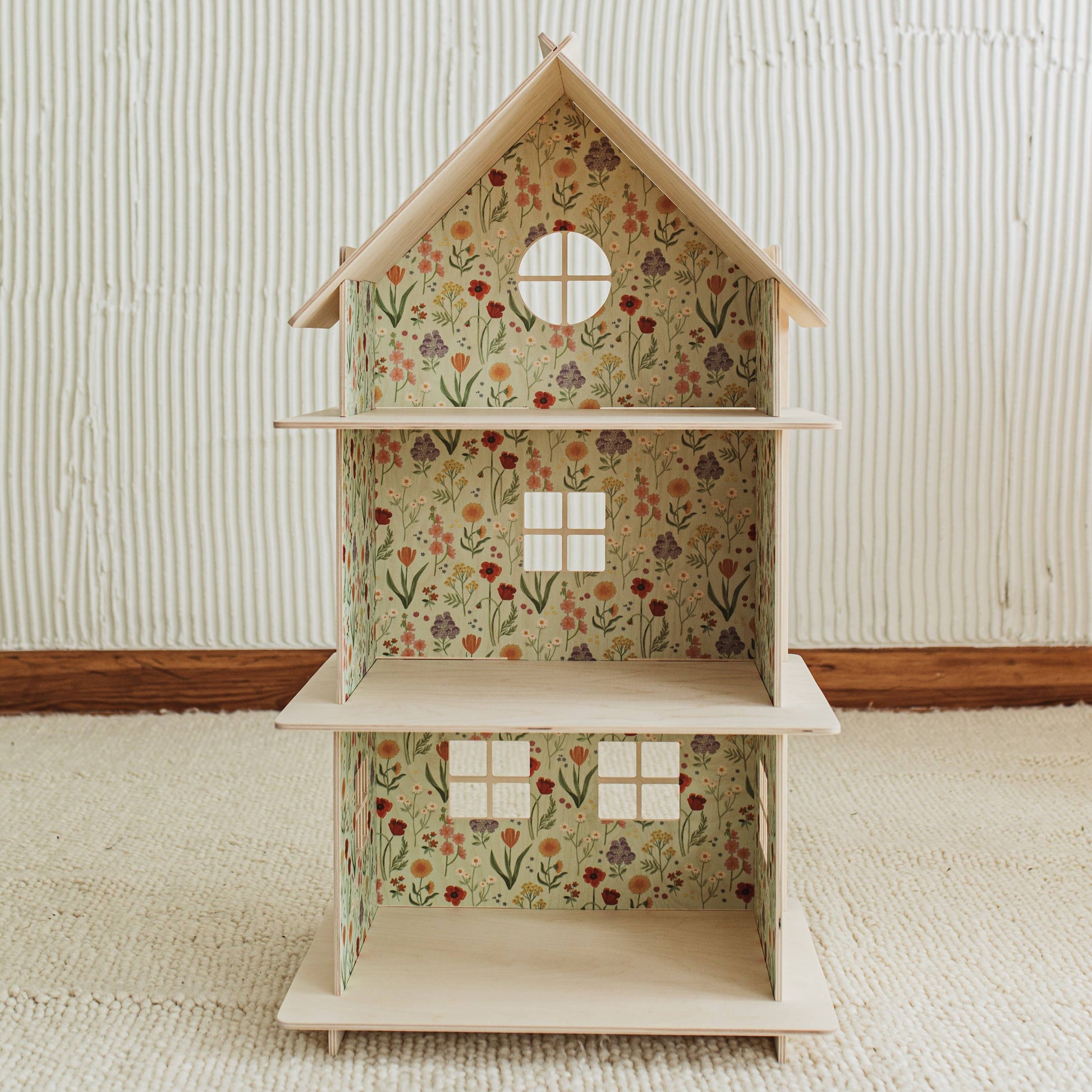 Modular Wooden Dollhouse / Modern dollhouse - Rose and Friends