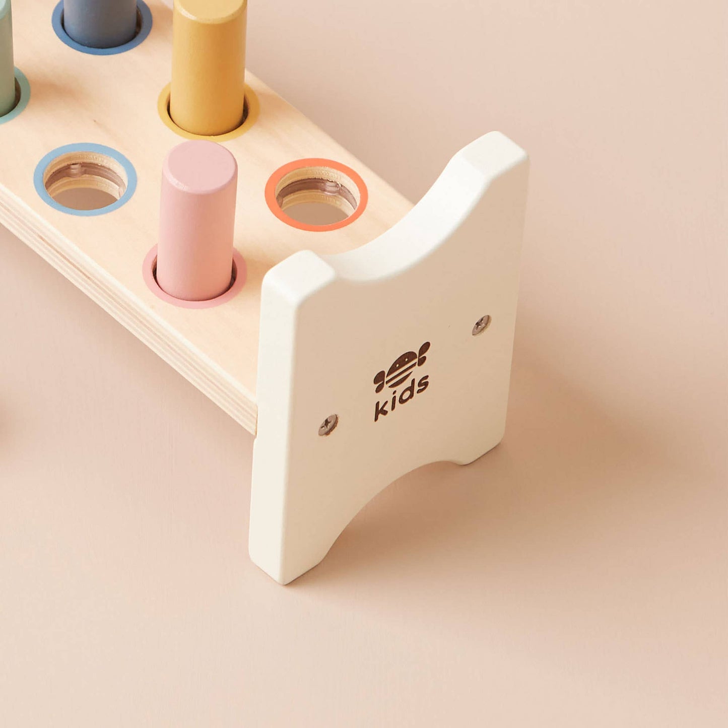 Just Bee Kids Wooden Hammer Bench - Rose and Friends