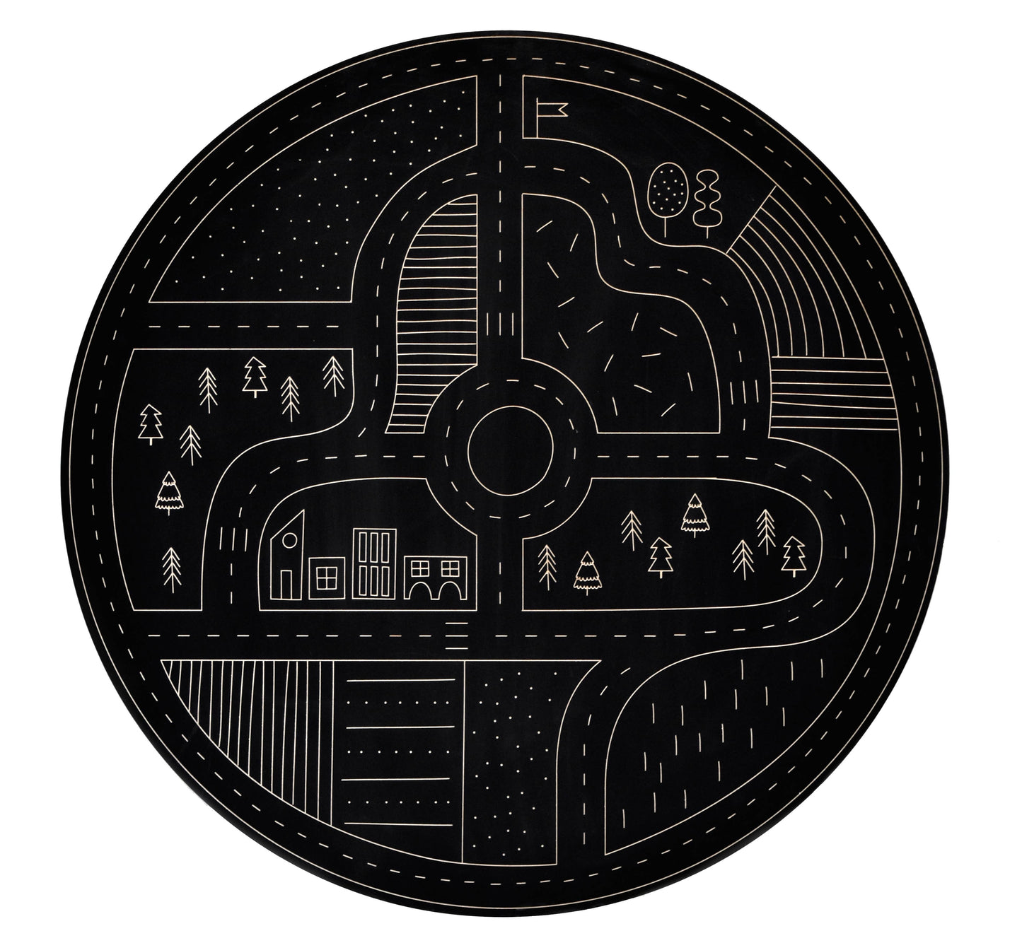 Roadway Chalkboard, wooden toy with chalk - Rose and Friends