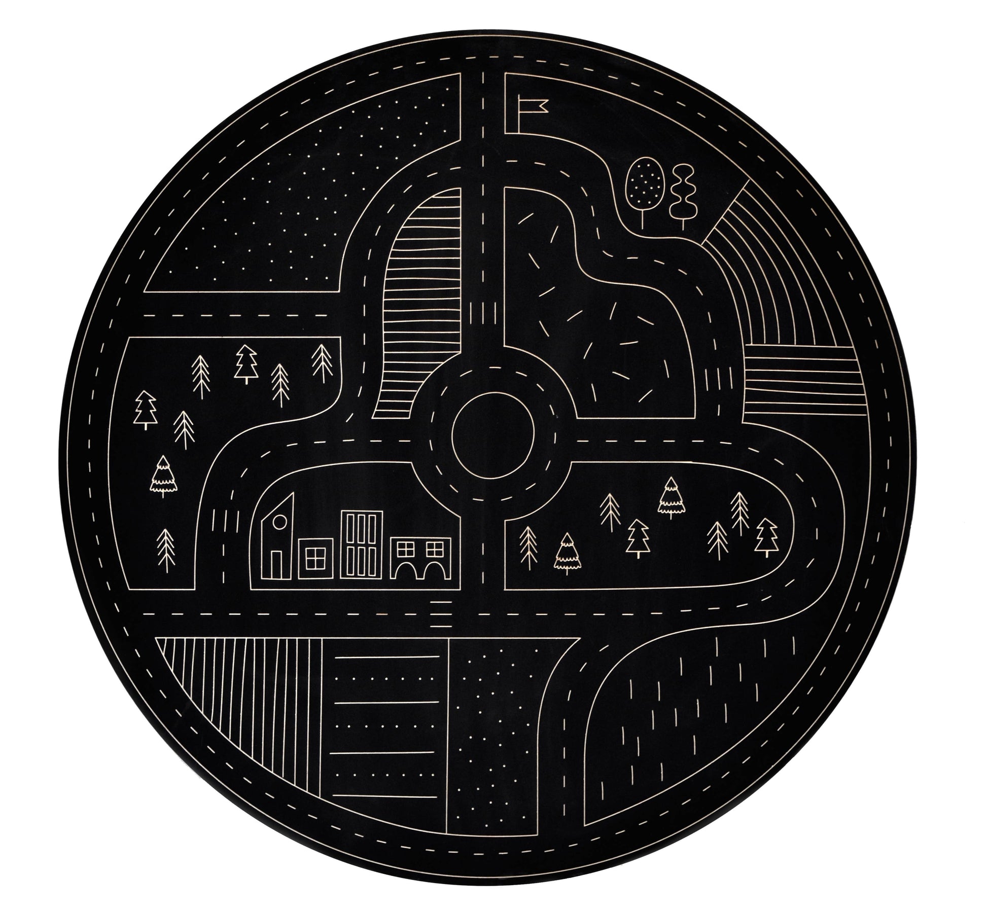 Roadway Chalkboard, wooden toy with chalk - Rose and Friends