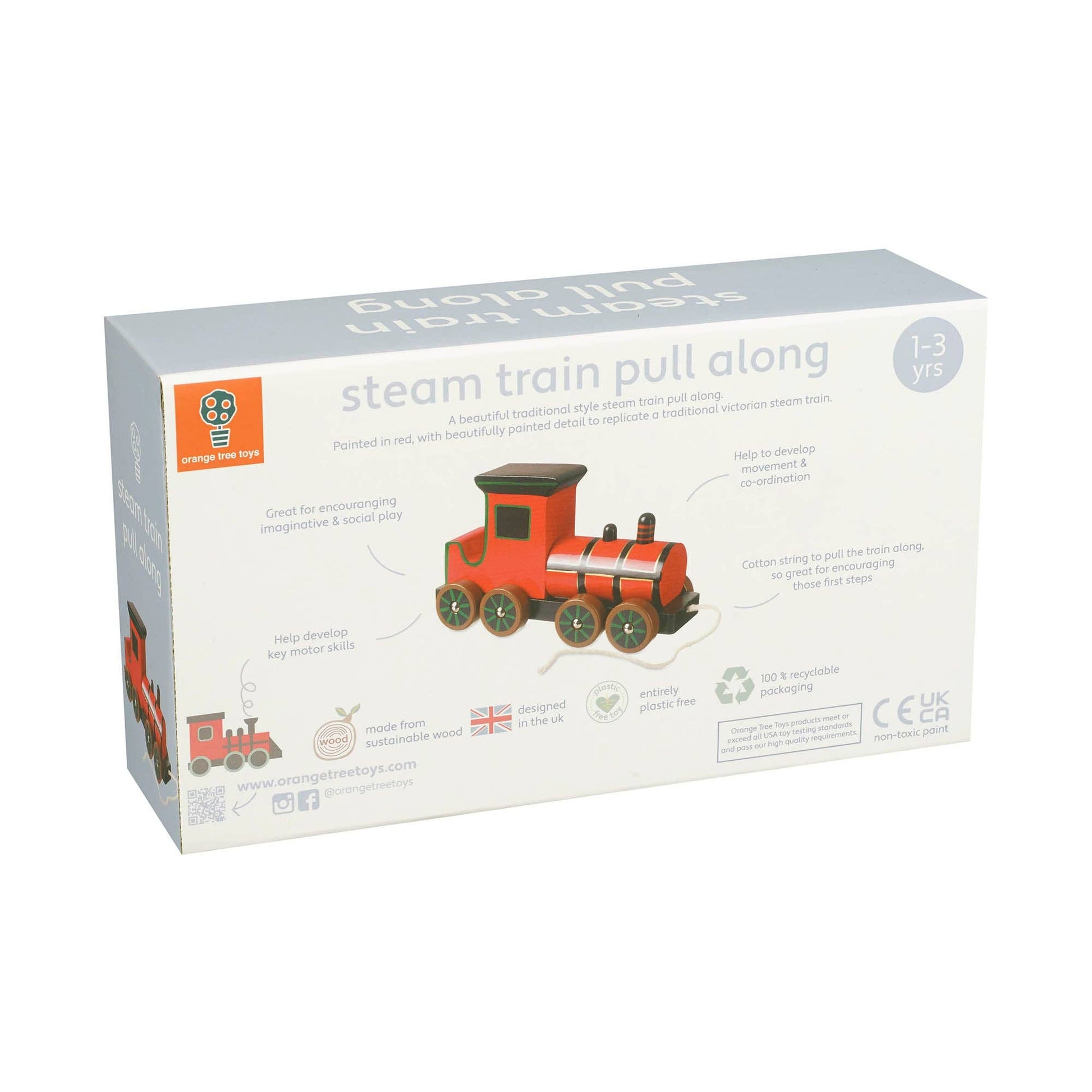 Steam Train Wooden Pull Along - Rose and Friends