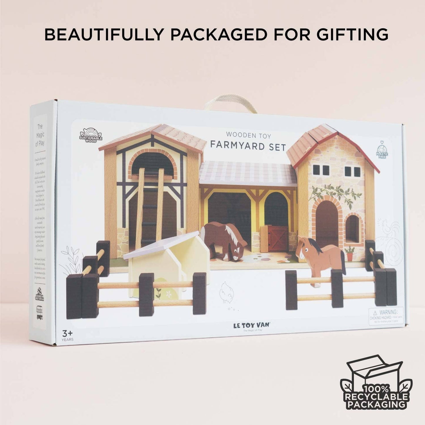 Wooden Farmyard Stables - Rose and Friends