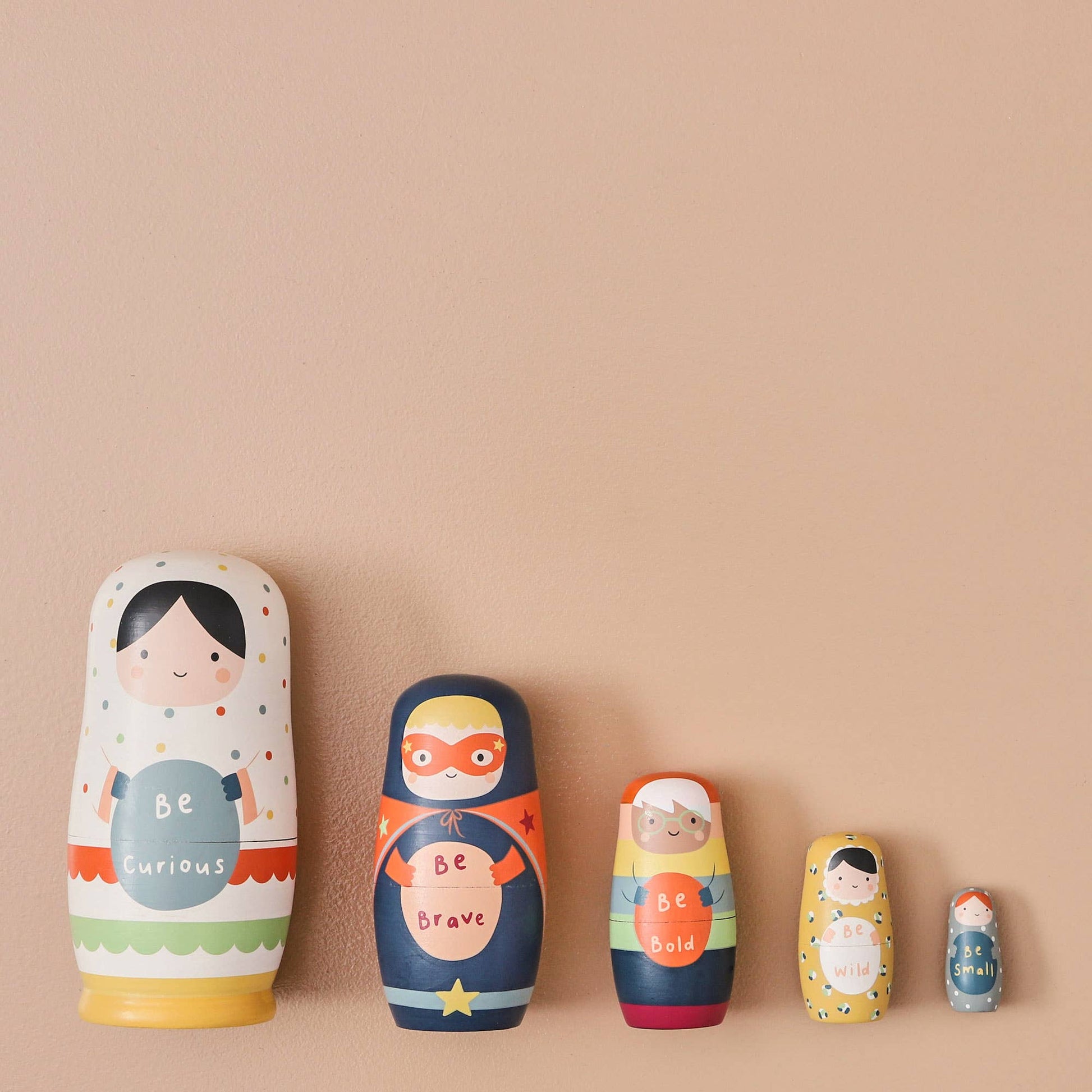 Just Bee Kids Wooden Nesting Dolls - Rose and Friends