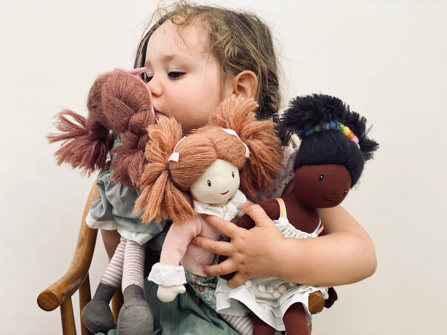 ThreadBear Esme Rag Doll - Rose and Friends