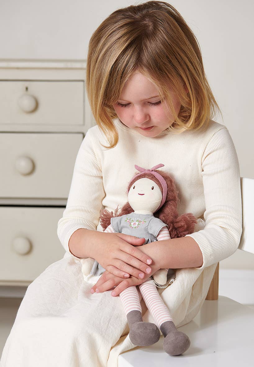 ThreadBear Alma Rag Doll - dressable rag doll 35cm - Rose and Friends