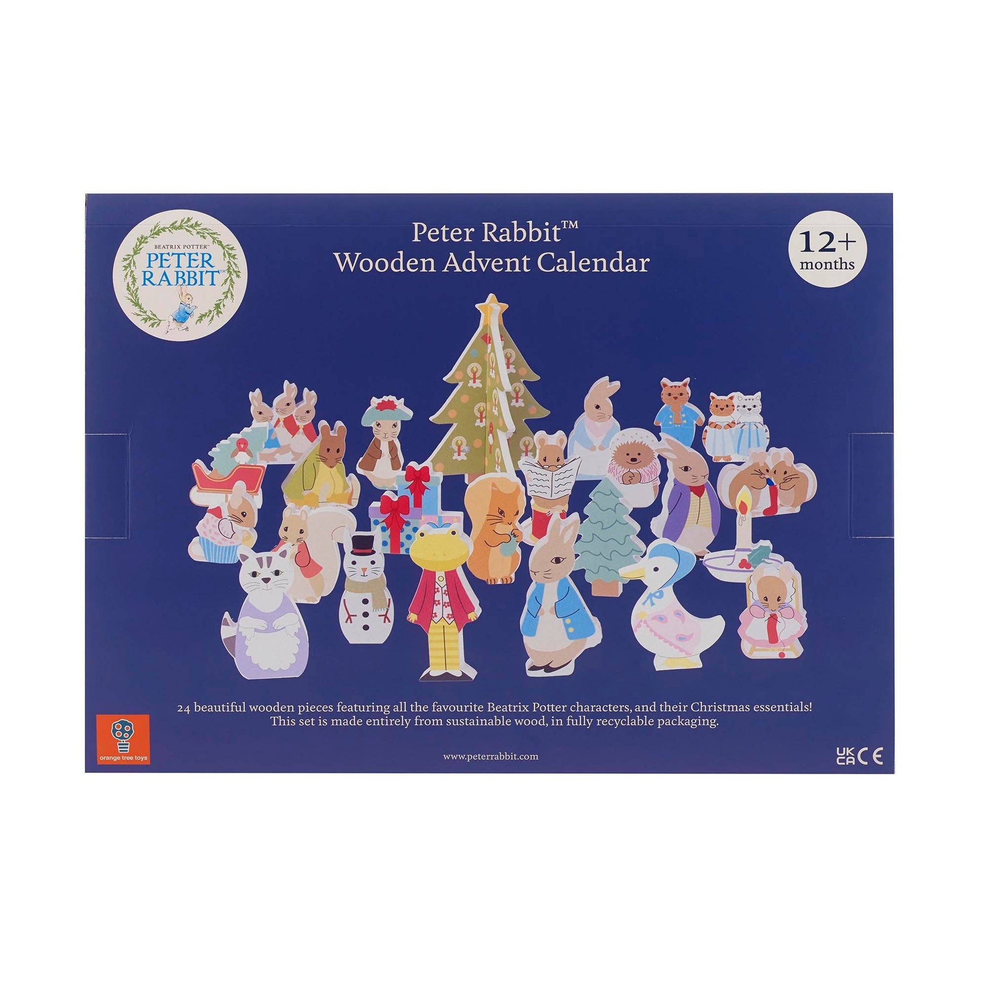 Peter Rabbit™ Wooden Advent Calendar - Rose and Friends