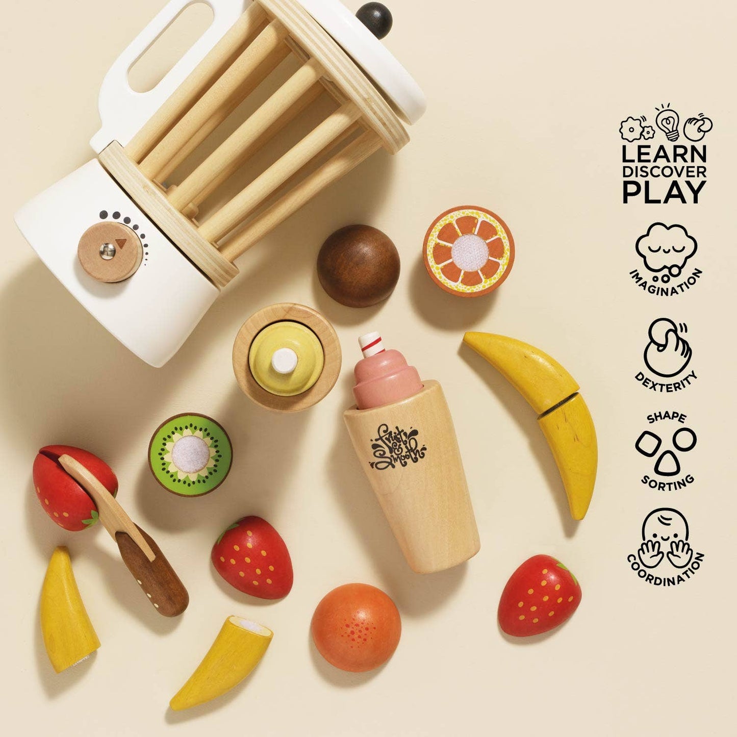 Fruit & Smoothie Blender Set - Rose and Friends
