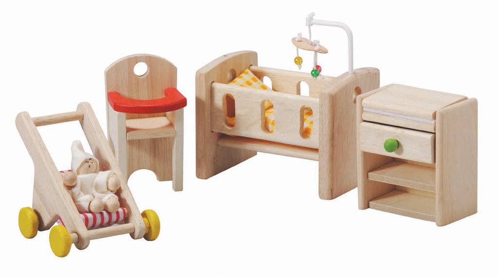 Nursery - Wooden Dollhouse Toy PlanToys - Rose and Friends