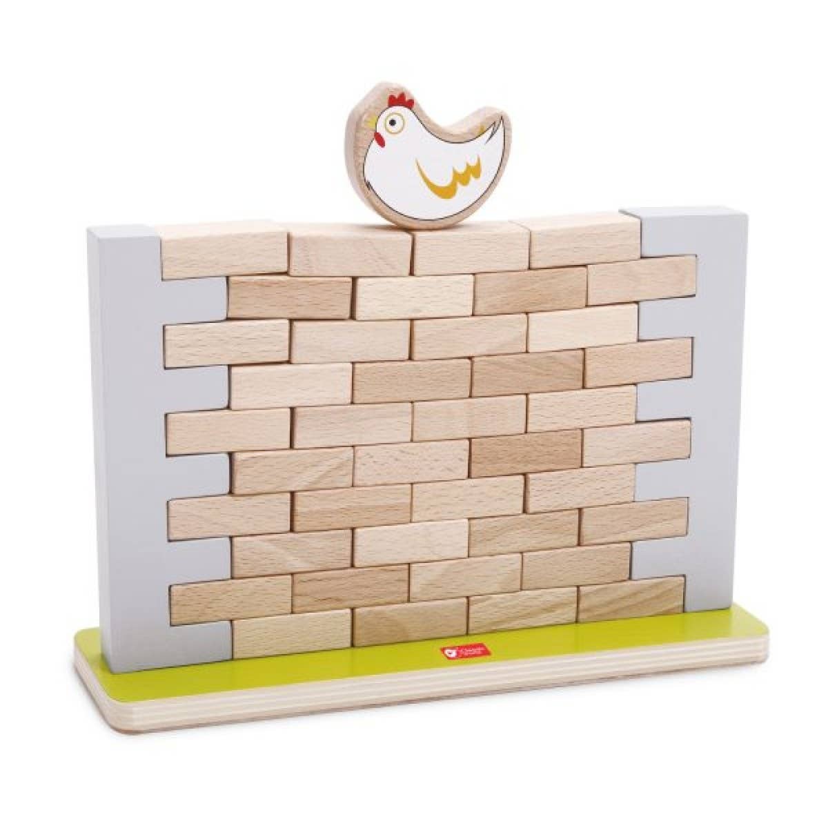 Classic World Jenga Style Wall – Wooden Coordination Game - Rose and Friends