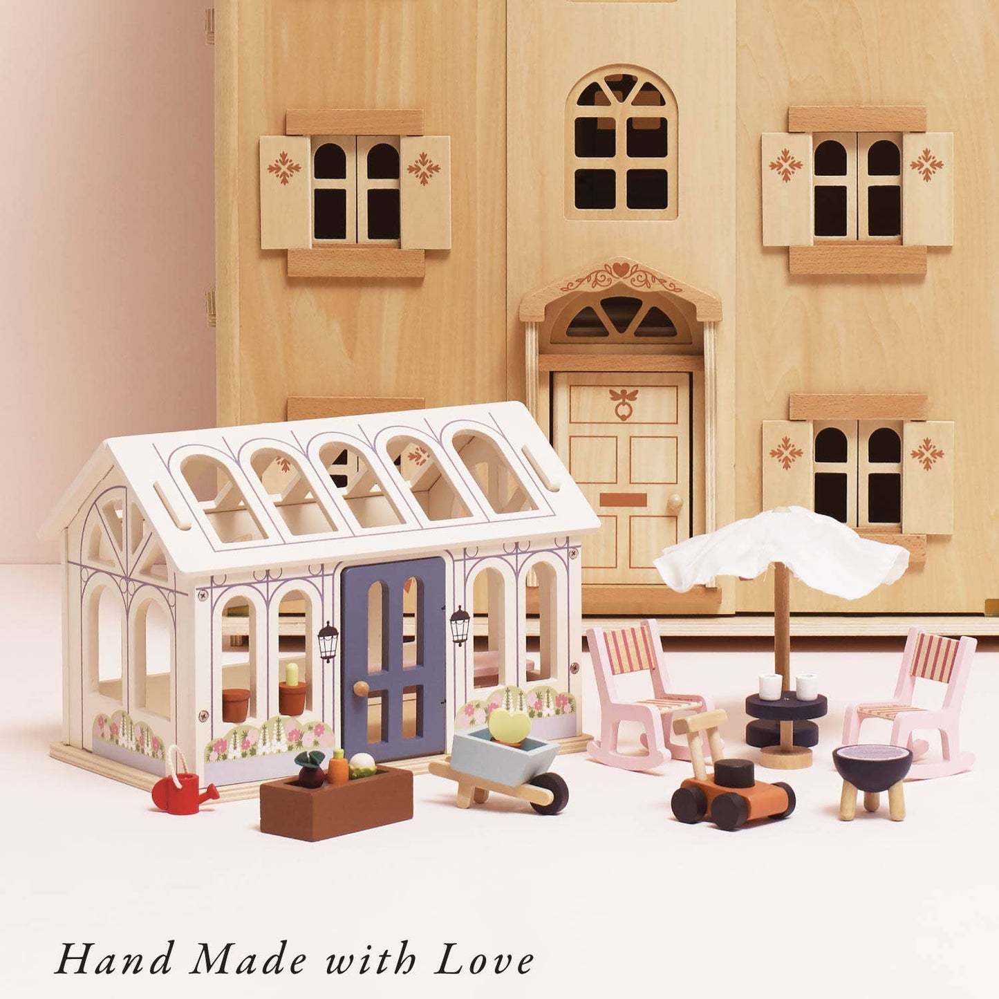 Dolls House Conservatory Playset - Rose and Friends