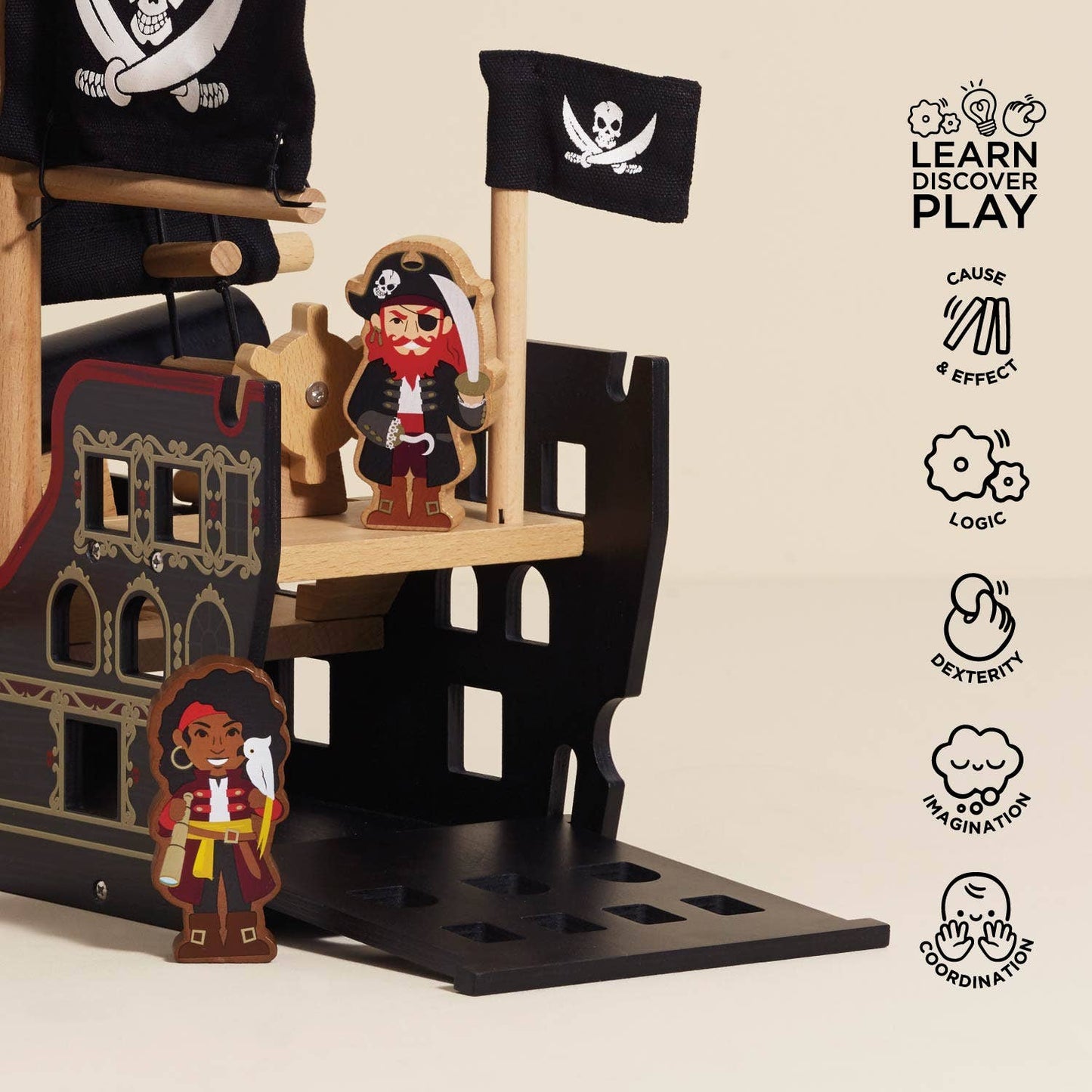 Barbarossa Pirate Ship & Characters - Rose and Friends
