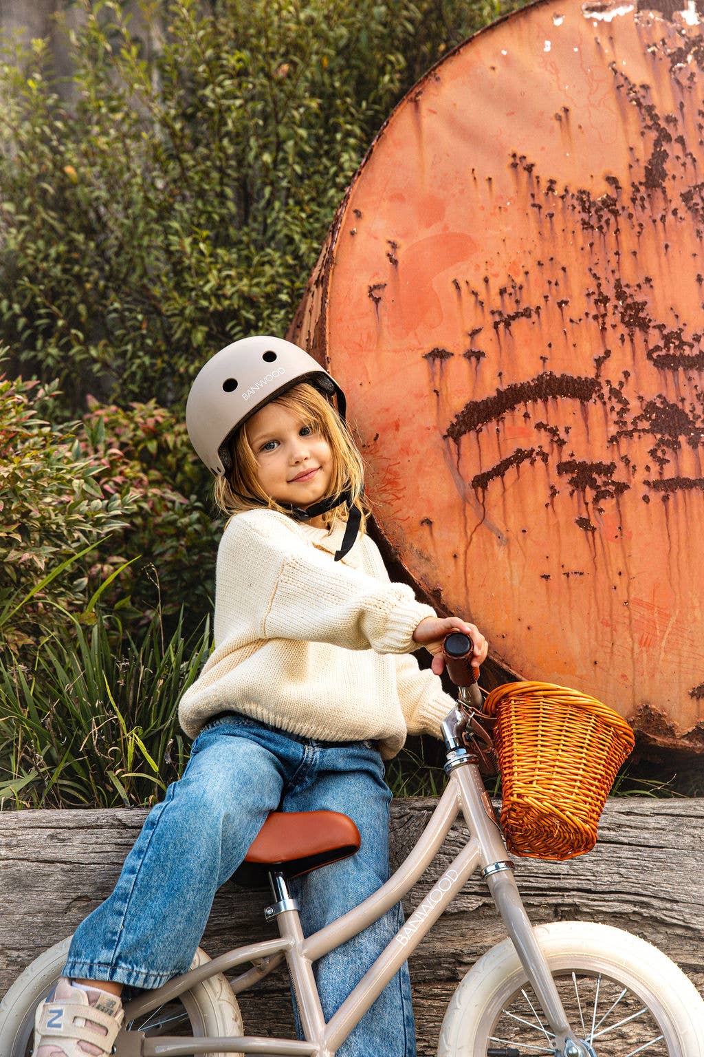 BANWOOD BALANCE BIKE FIRST GO VINTAGE - BEIGE - Rose and Friends