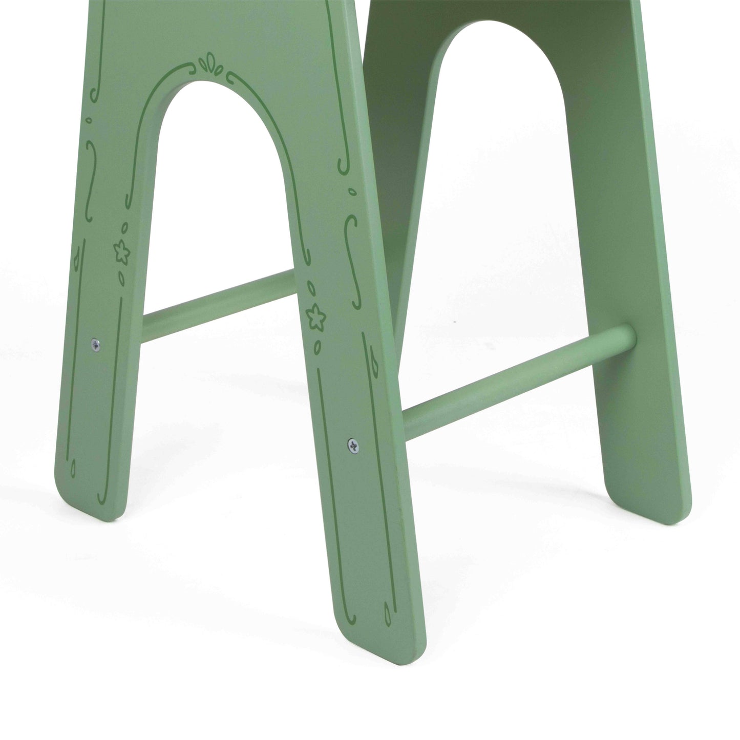 Classic World Vintage Highchair Wooden Doll Feeding Chair - Rose and Friends
