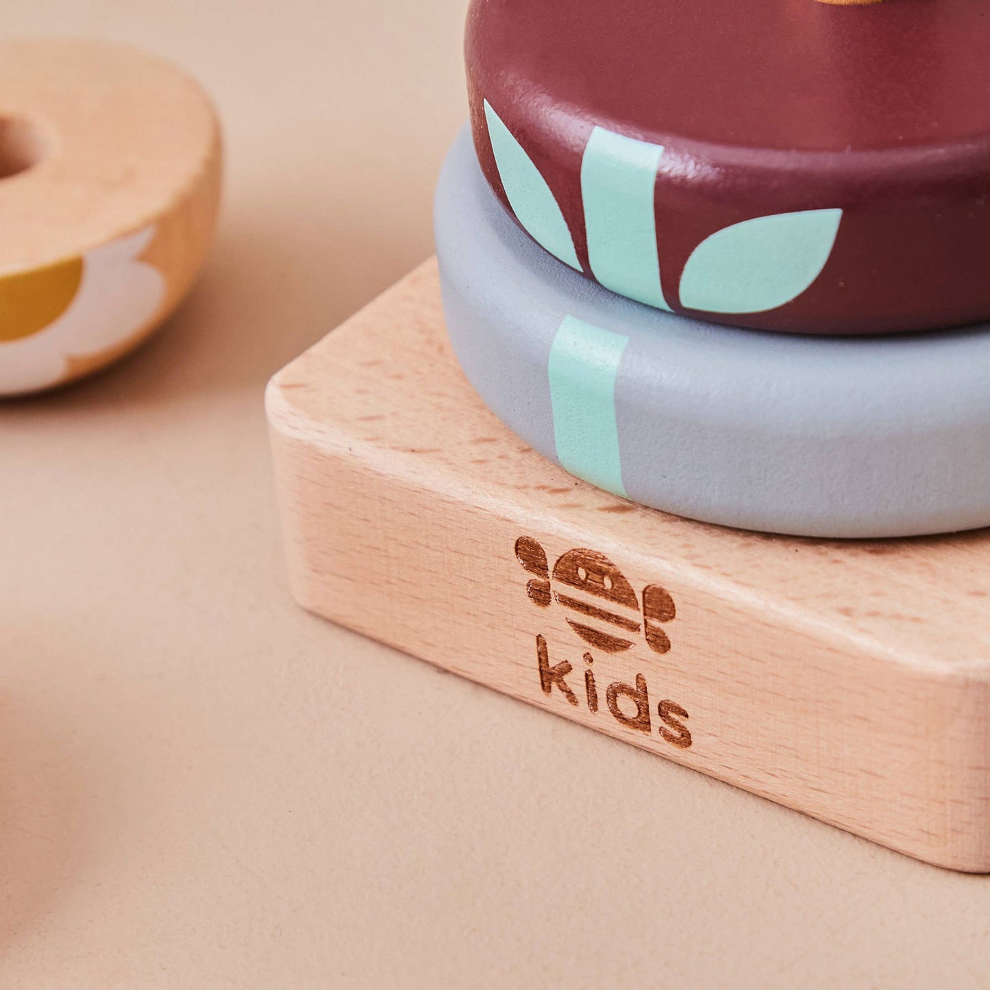 Just Bee Kids Wooden Bee Stacking Toy - Rose and Friends