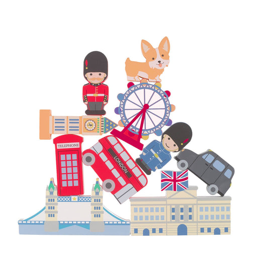 London Wooden Stacking Game - Rose and Friends