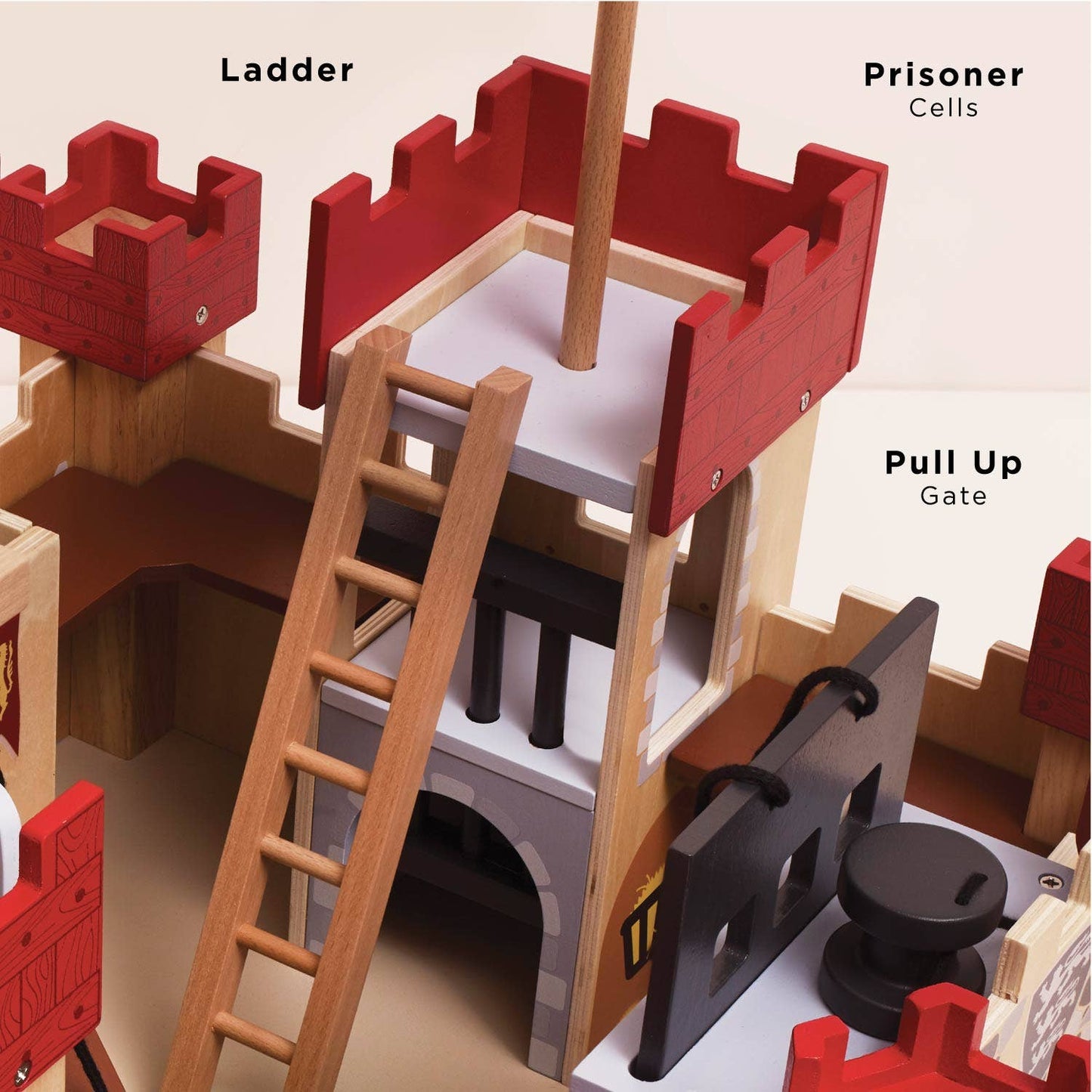Lionheart Wooden Castle - Rose and Friends