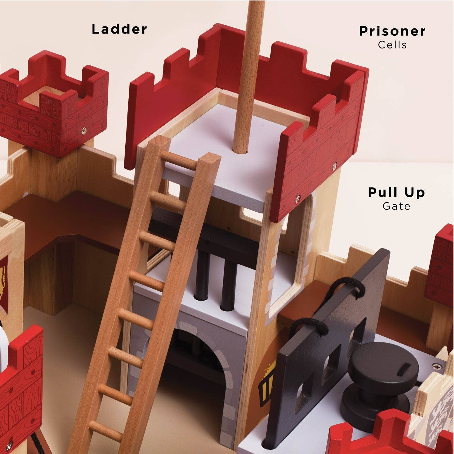 Lionheart Wooden Castle - Rose and Friends