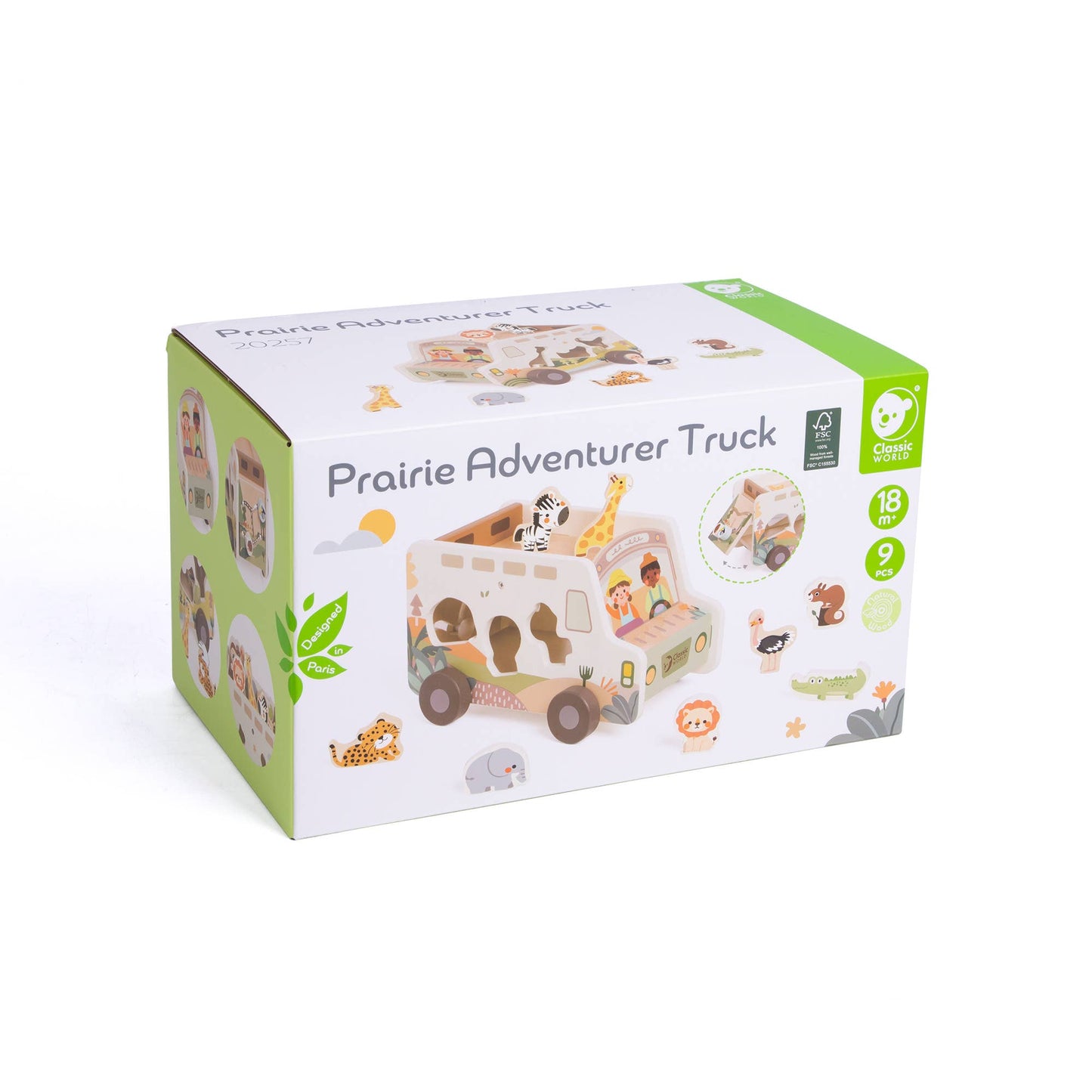 Classic World Prairie Adventurer Truck  Wooden FSC Toy