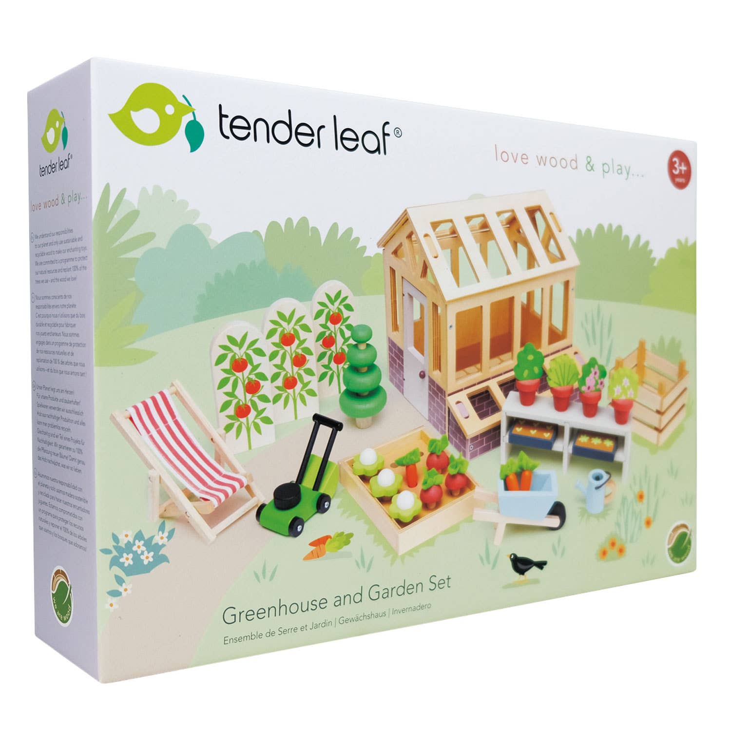 Greenhouse and Garden Set - Rose and Friends