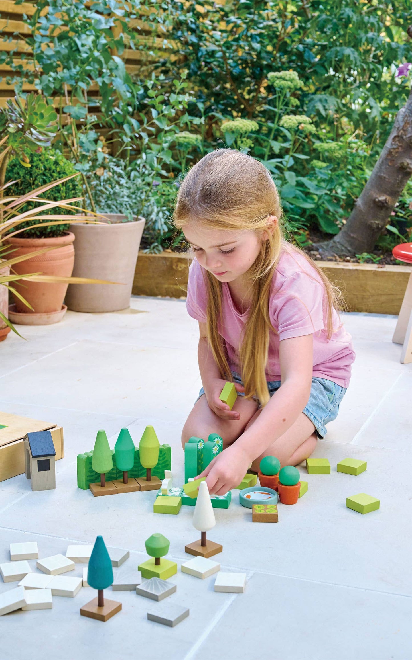 Little Garden Designer - Kids wooden Toy Block Set