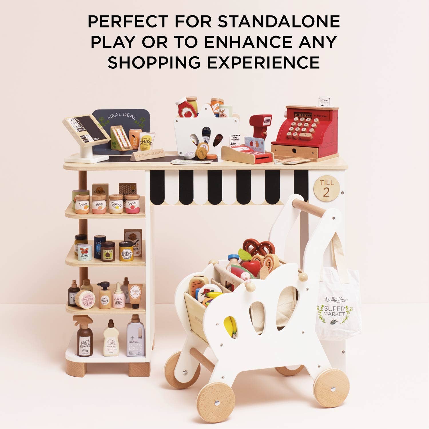 Wooden Shop Card Machine - Rose and Friends