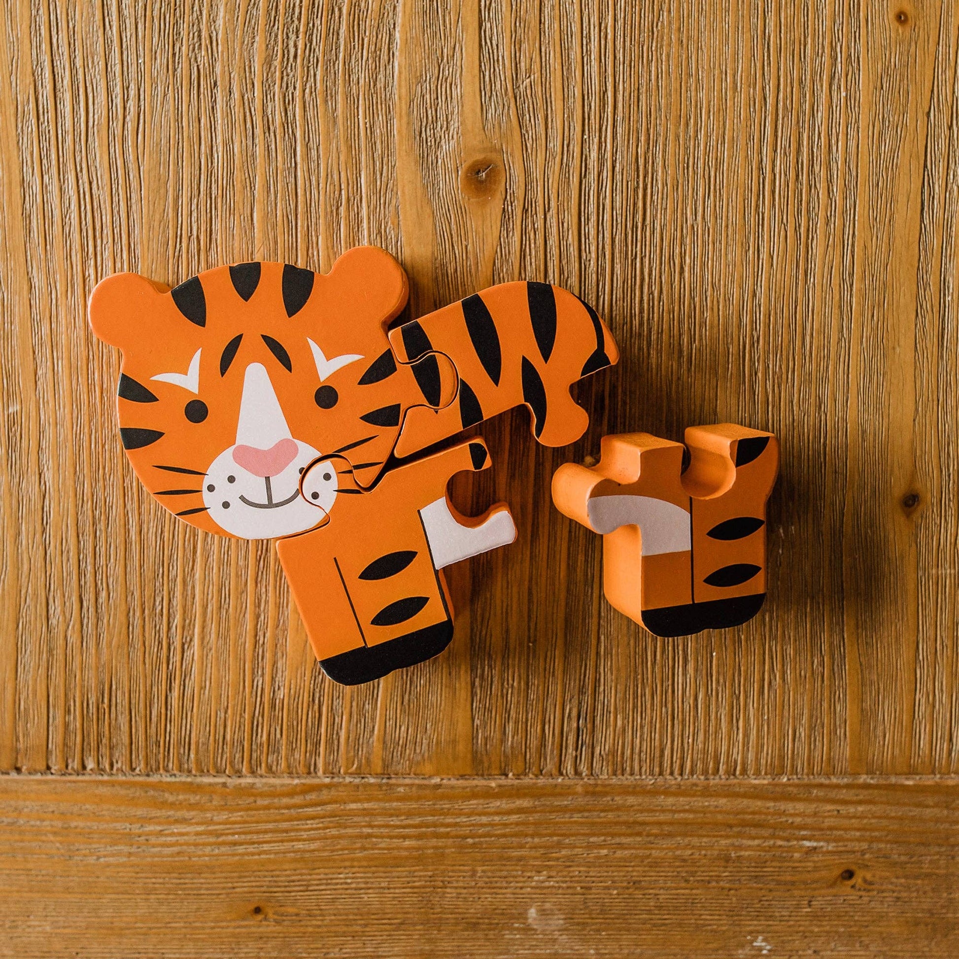 Tiger Wooden Puzzle - Rose and Friends