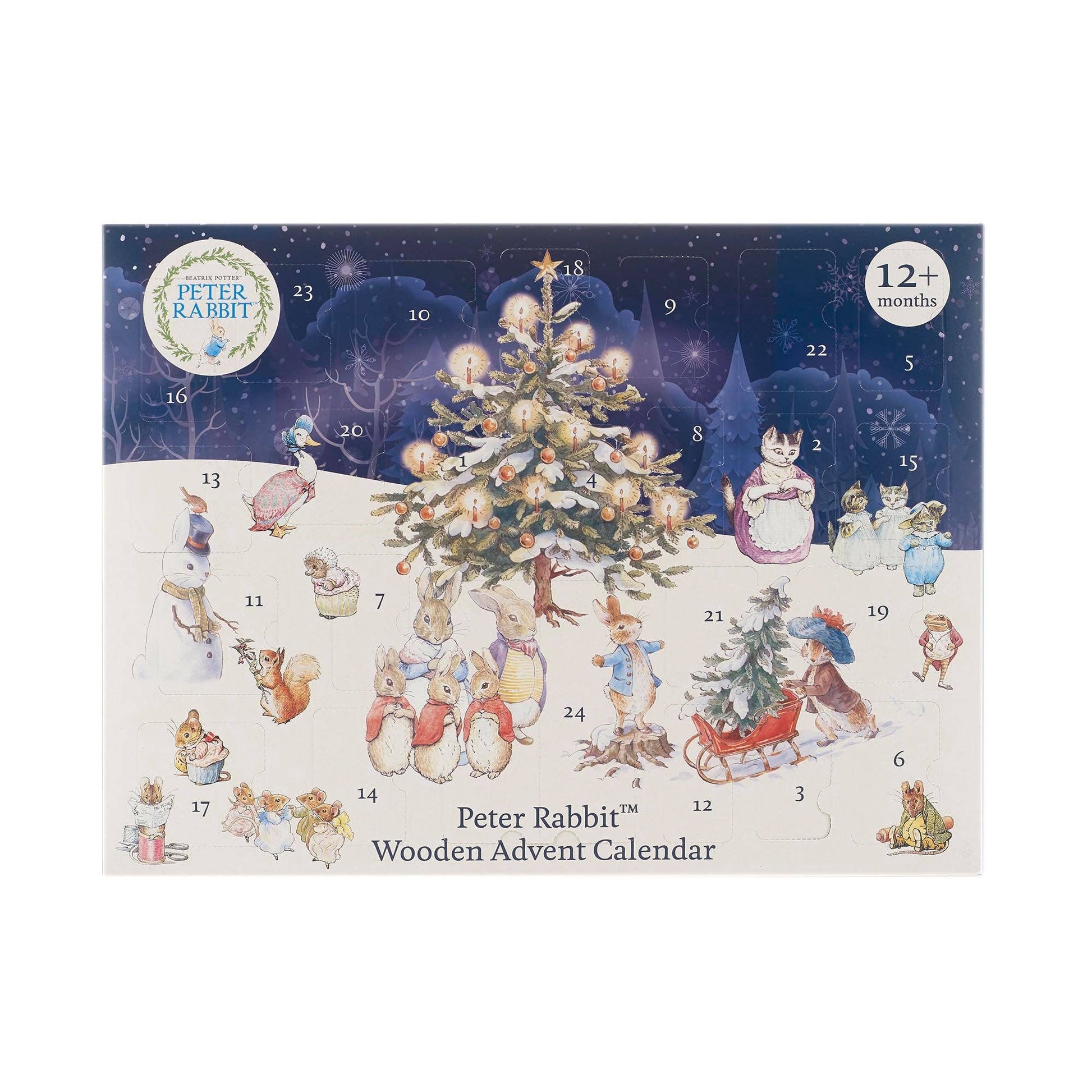 Peter Rabbit™ Wooden Advent Calendar - Rose and Friends