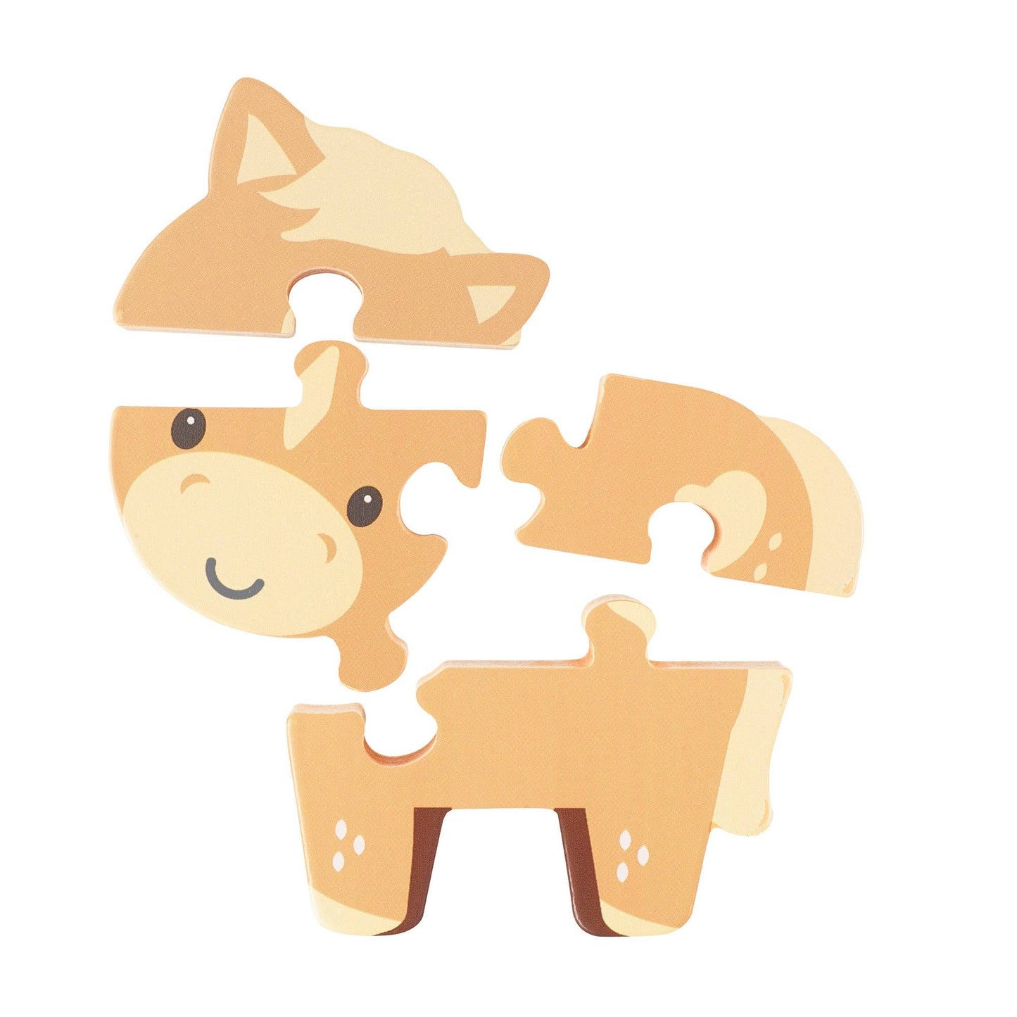Pony Wooden Puzzle - Rose and Friends