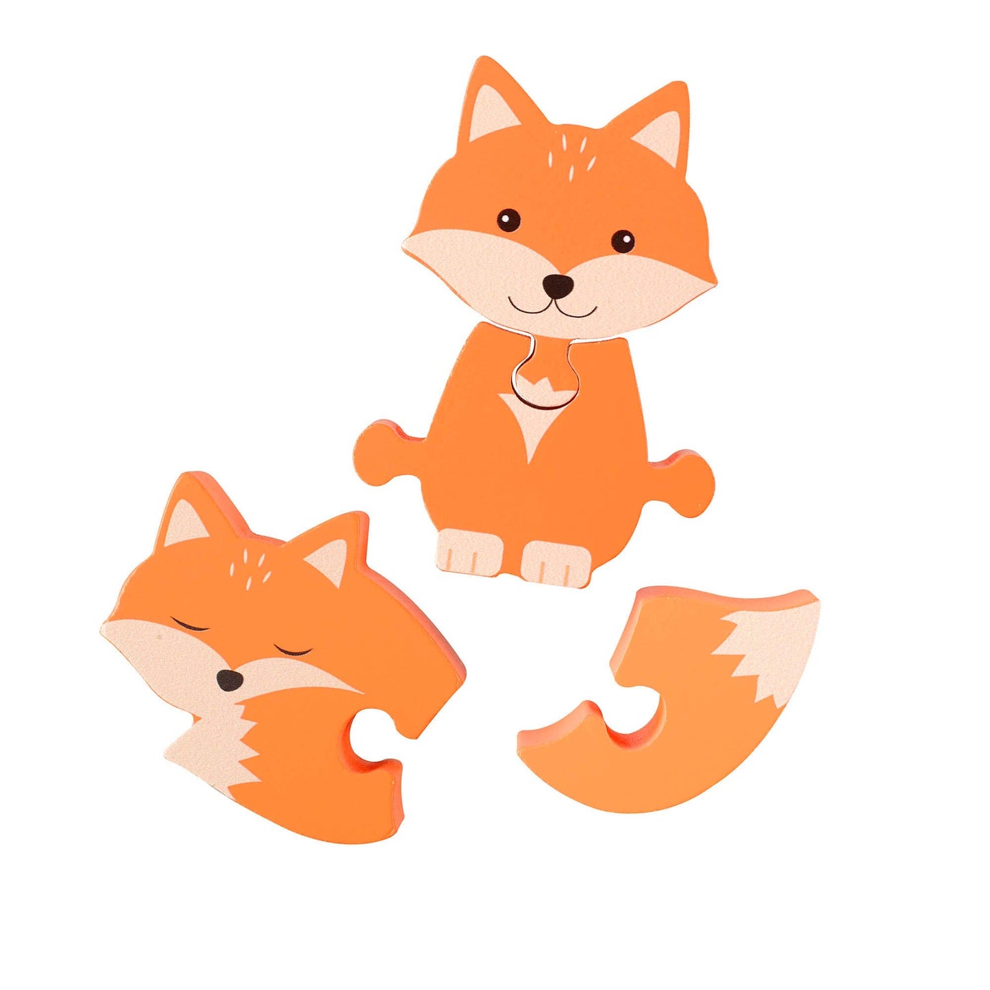 Woodland Fox Wooden Puzzle - Rose and Friends