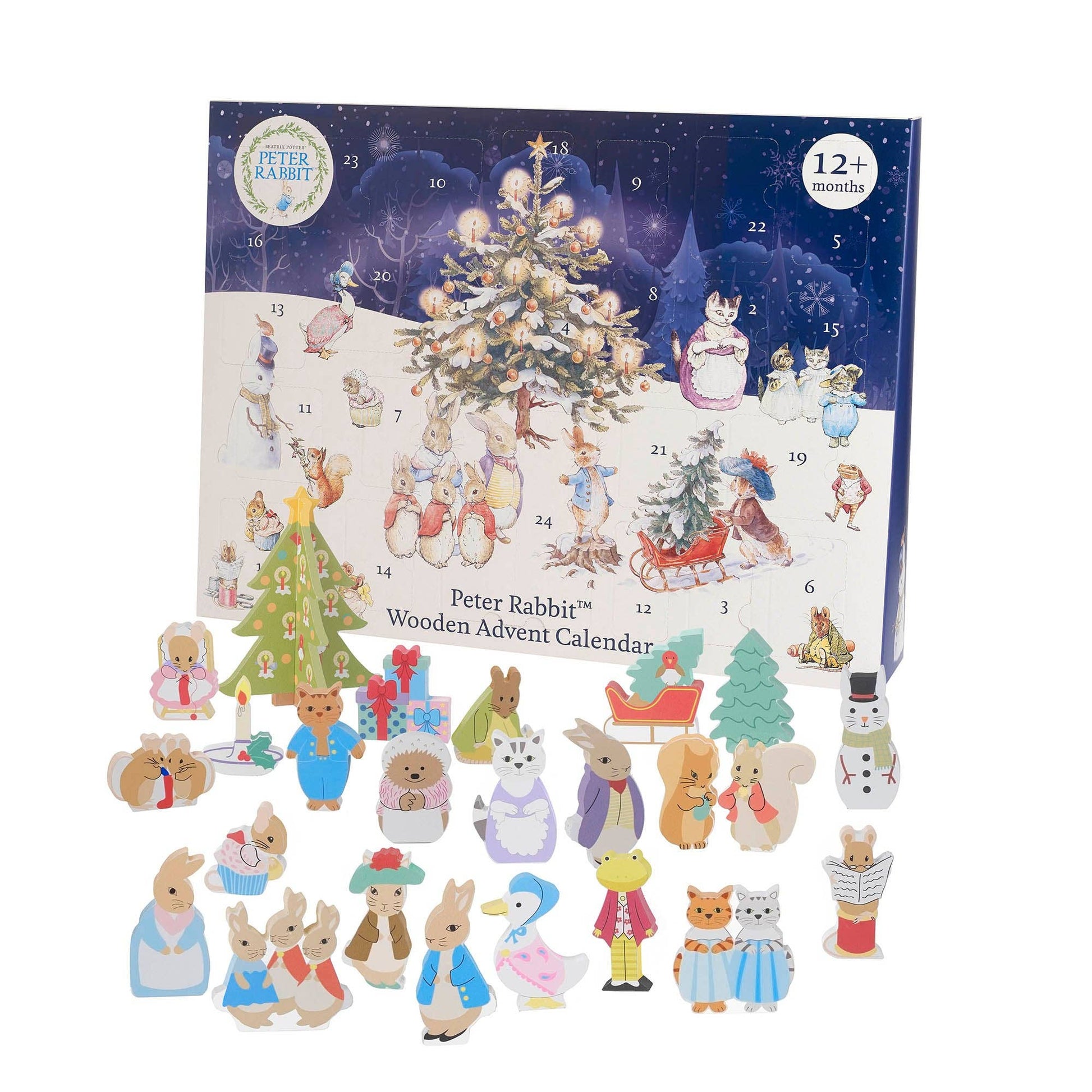 Peter Rabbit™ Wooden Advent Calendar - Rose and Friends