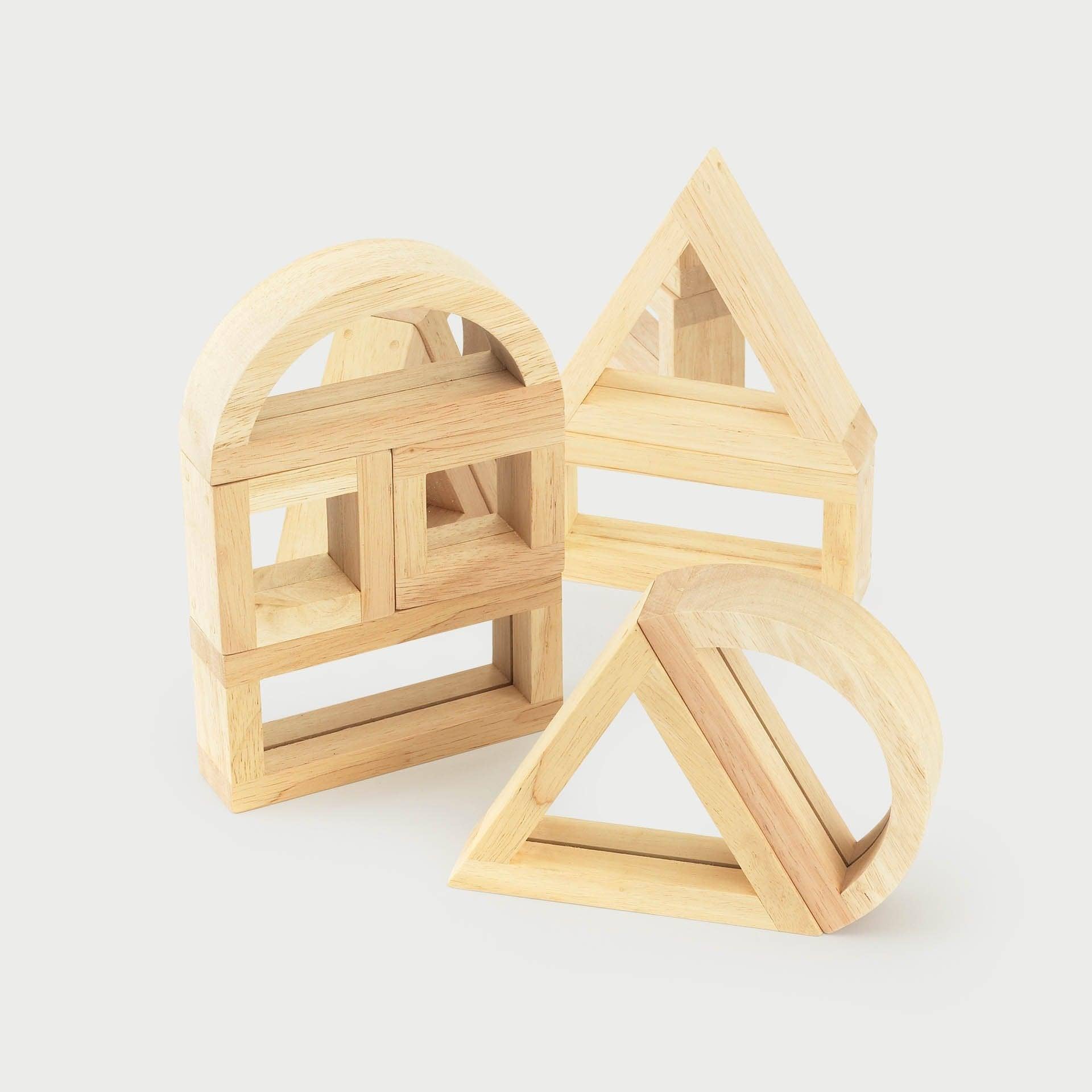 Large Mirror Blocks - Pk8 - Rose and Friends