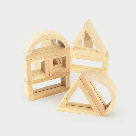 Large Mirror Blocks - Pk8 - Rose and Friends