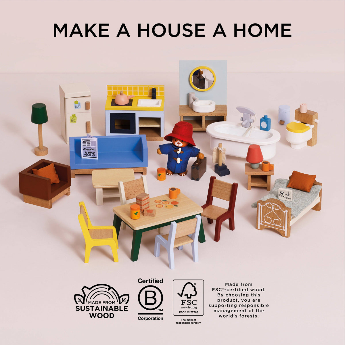 Paddington™ Dolls House Furniture - Rose and Friends
