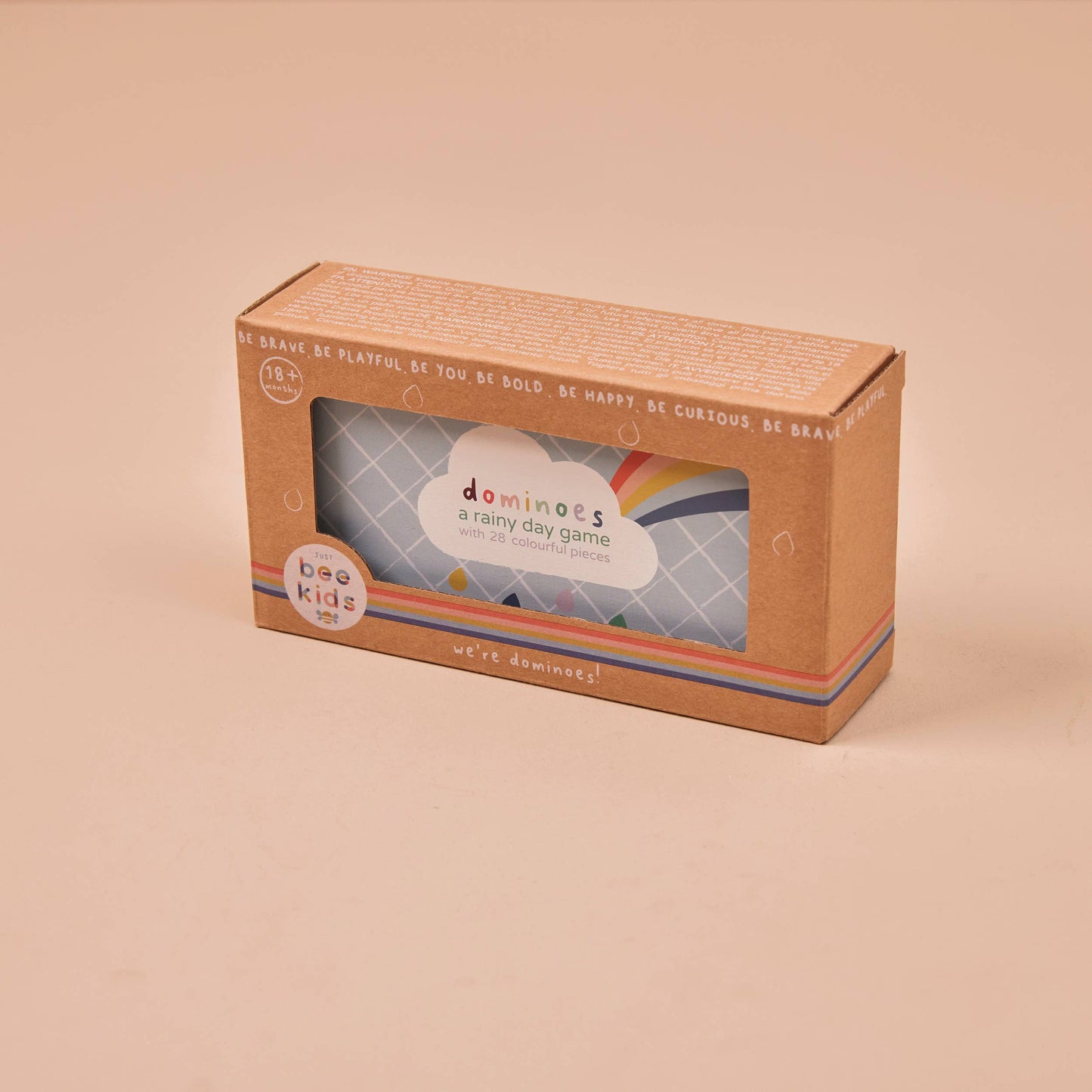 Just Bee Kids Wooden Domino Game - Rose and Friends