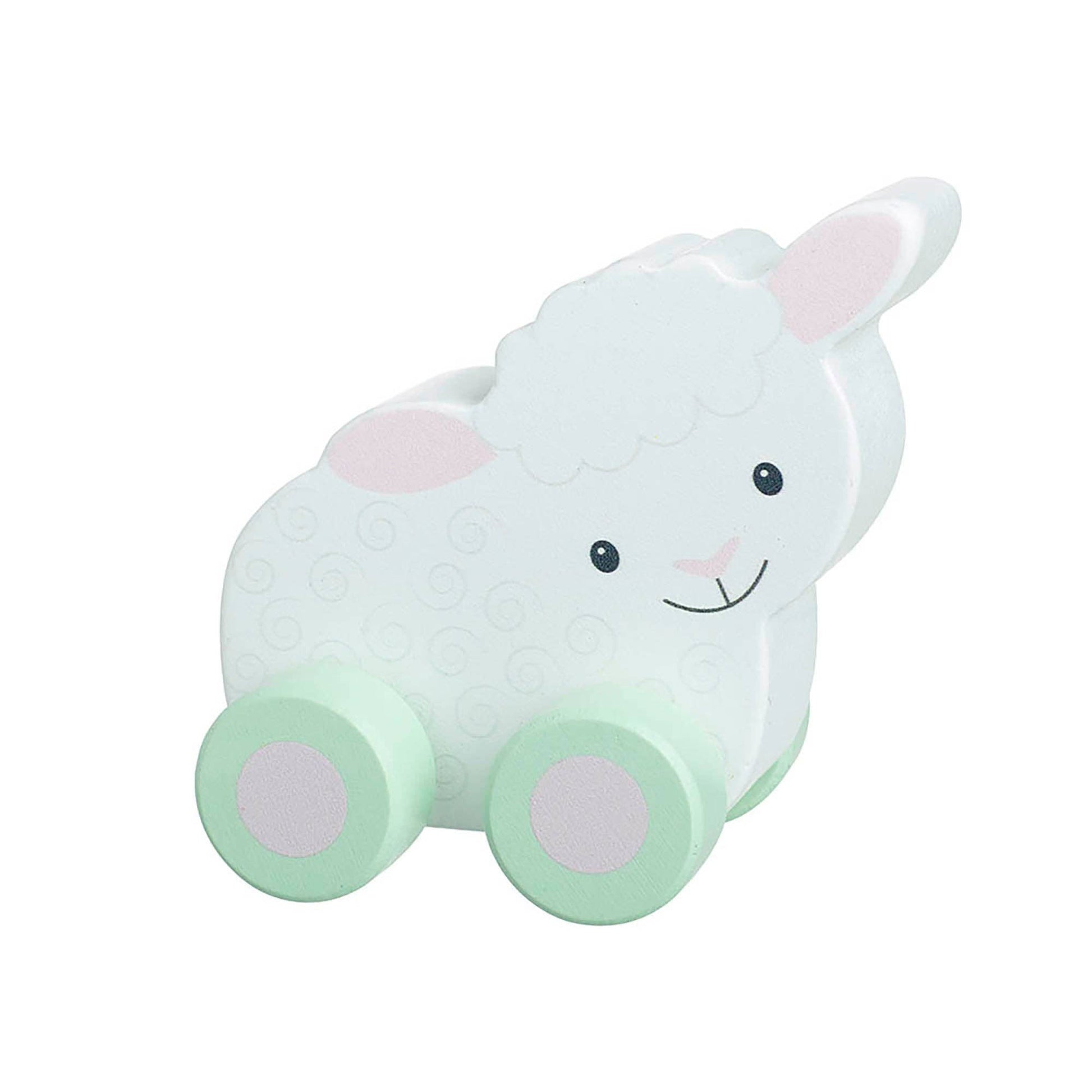 Sheep First Wooden Push Toy - Rose and Friends