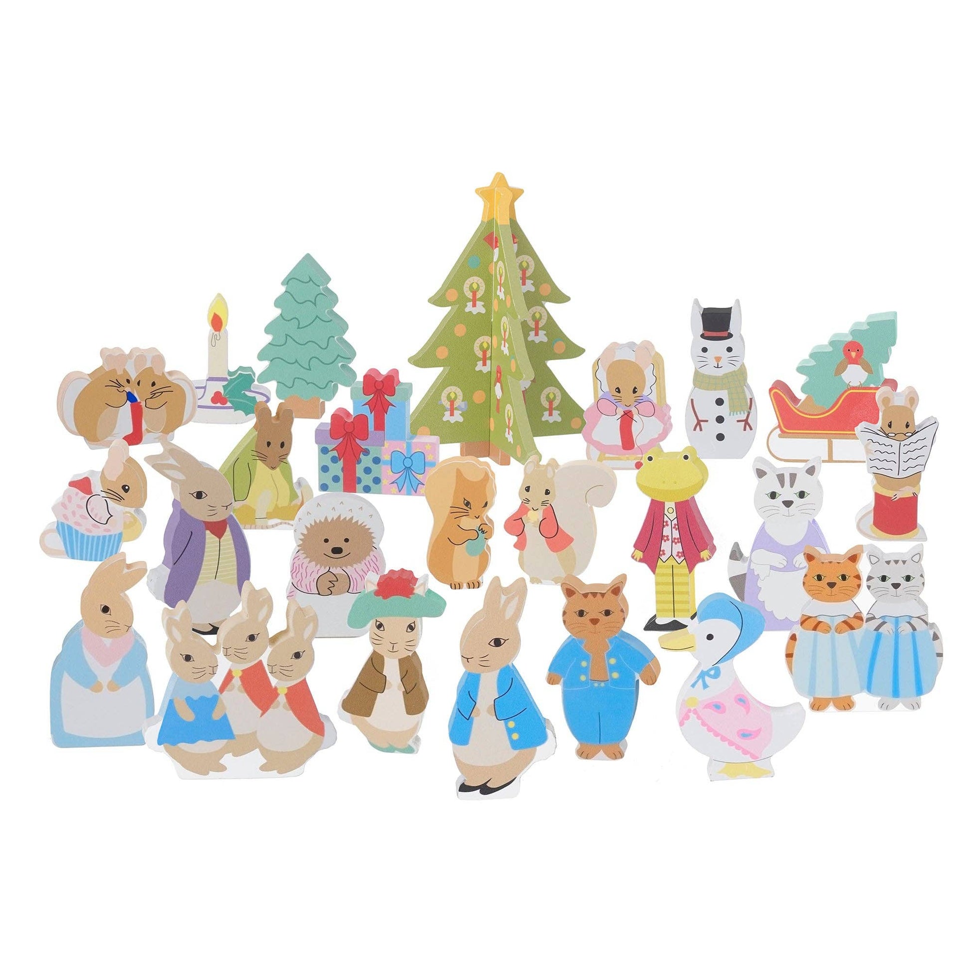Peter Rabbit™ Wooden Advent Calendar - Rose and Friends