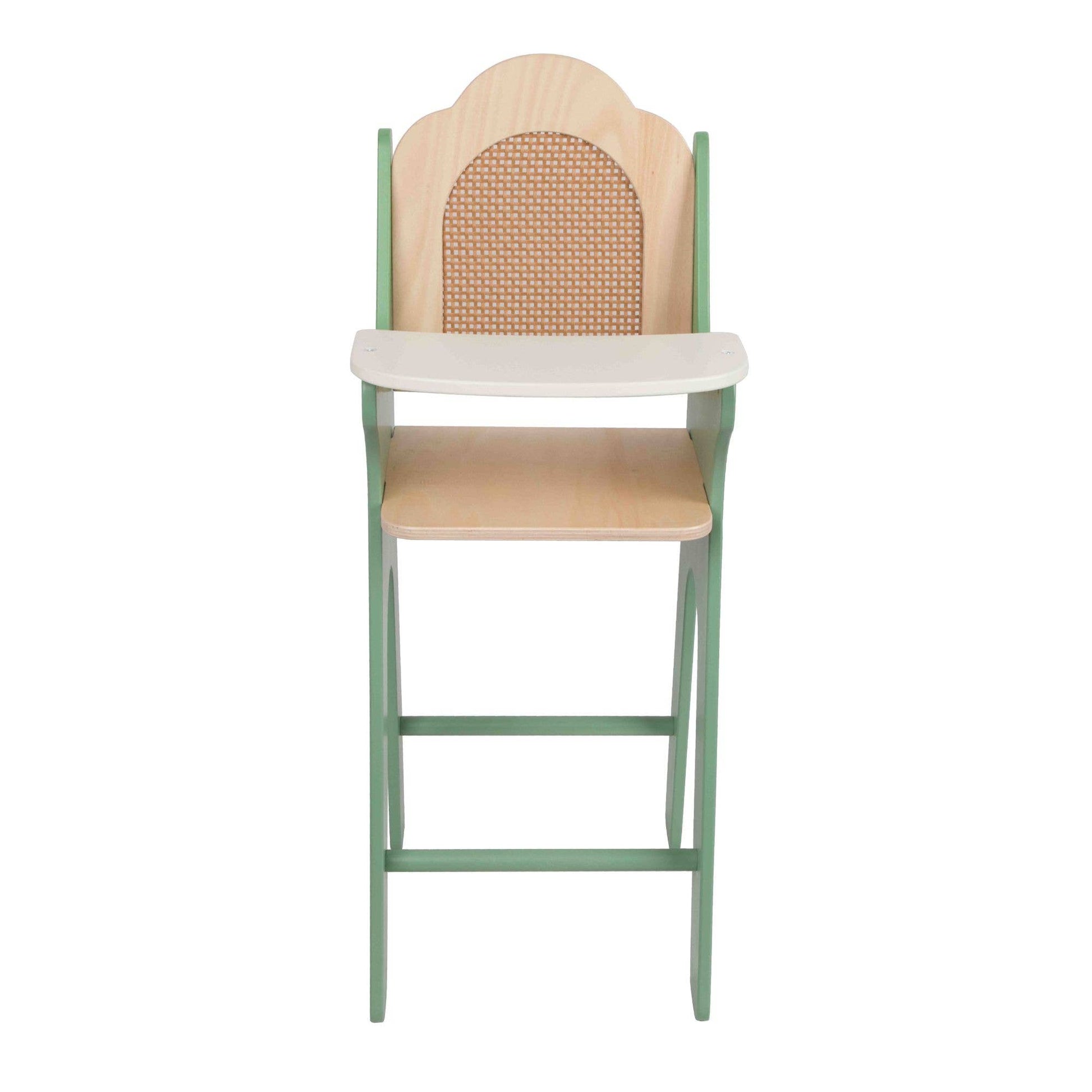 Classic World Vintage Highchair Wooden Doll Feeding Chair - Rose and Friends