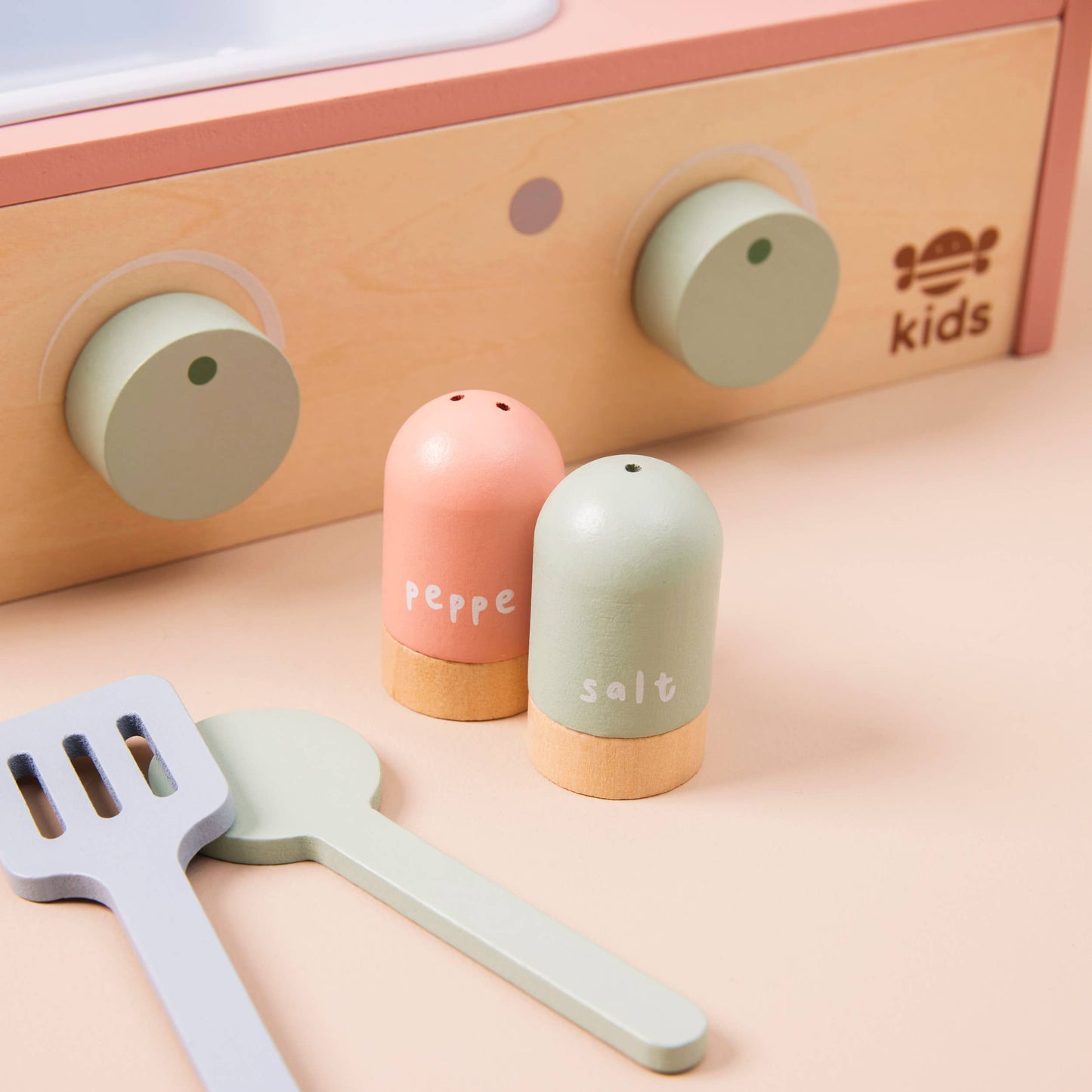 Just Bee Kids Wooden Table Top Kitchen - Rose and Friends