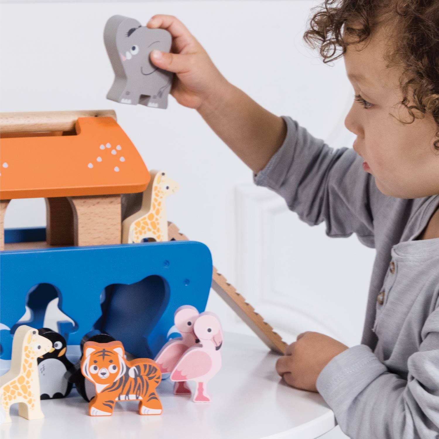 Noah's Ark & Animals Shape Sorter - Rose and Friends