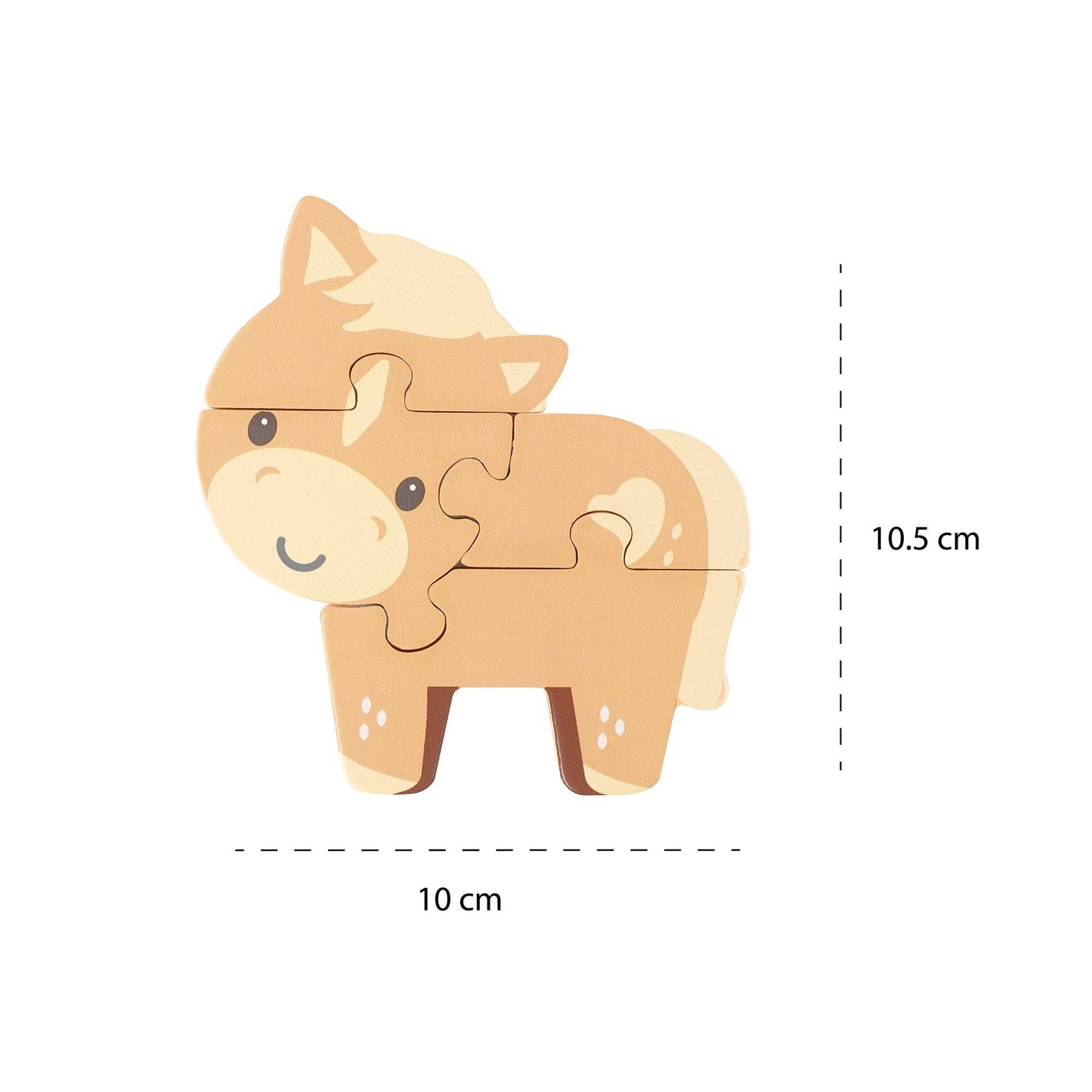 Pony Wooden Puzzle - Rose and Friends
