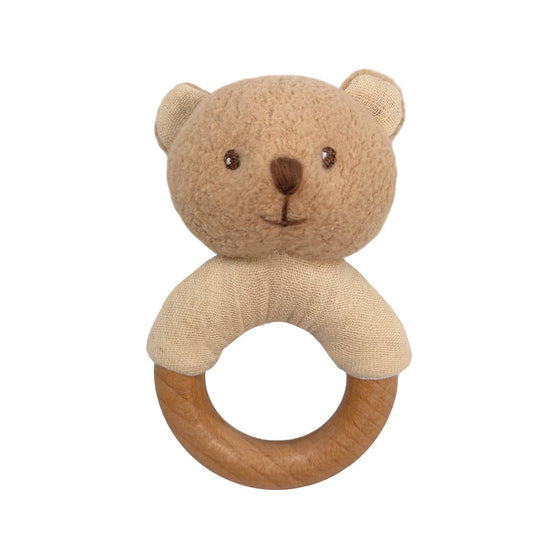 Egmont Toys Marcel Bear Rattle Wood