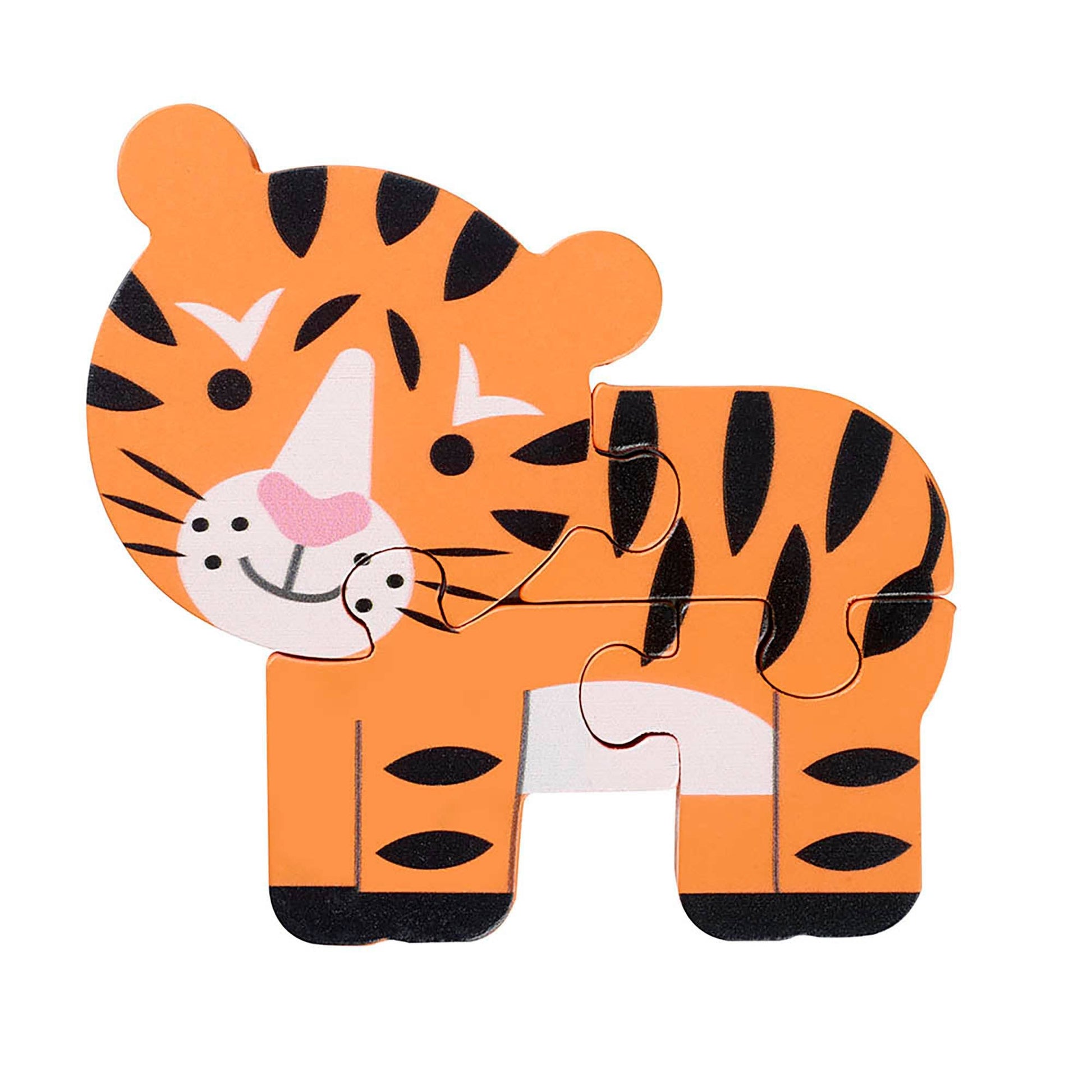 Tiger Wooden Puzzle - Rose and Friends