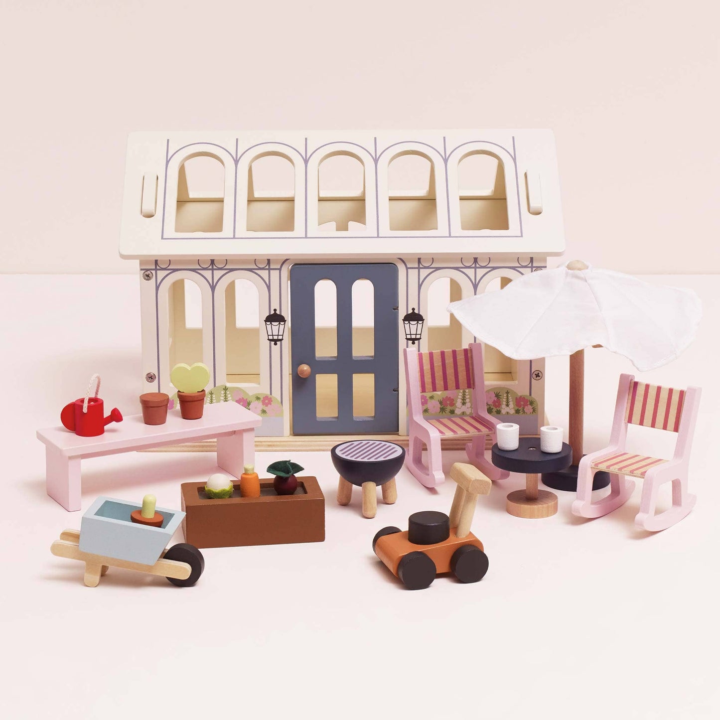 Dolls House Conservatory Playset - Rose and Friends