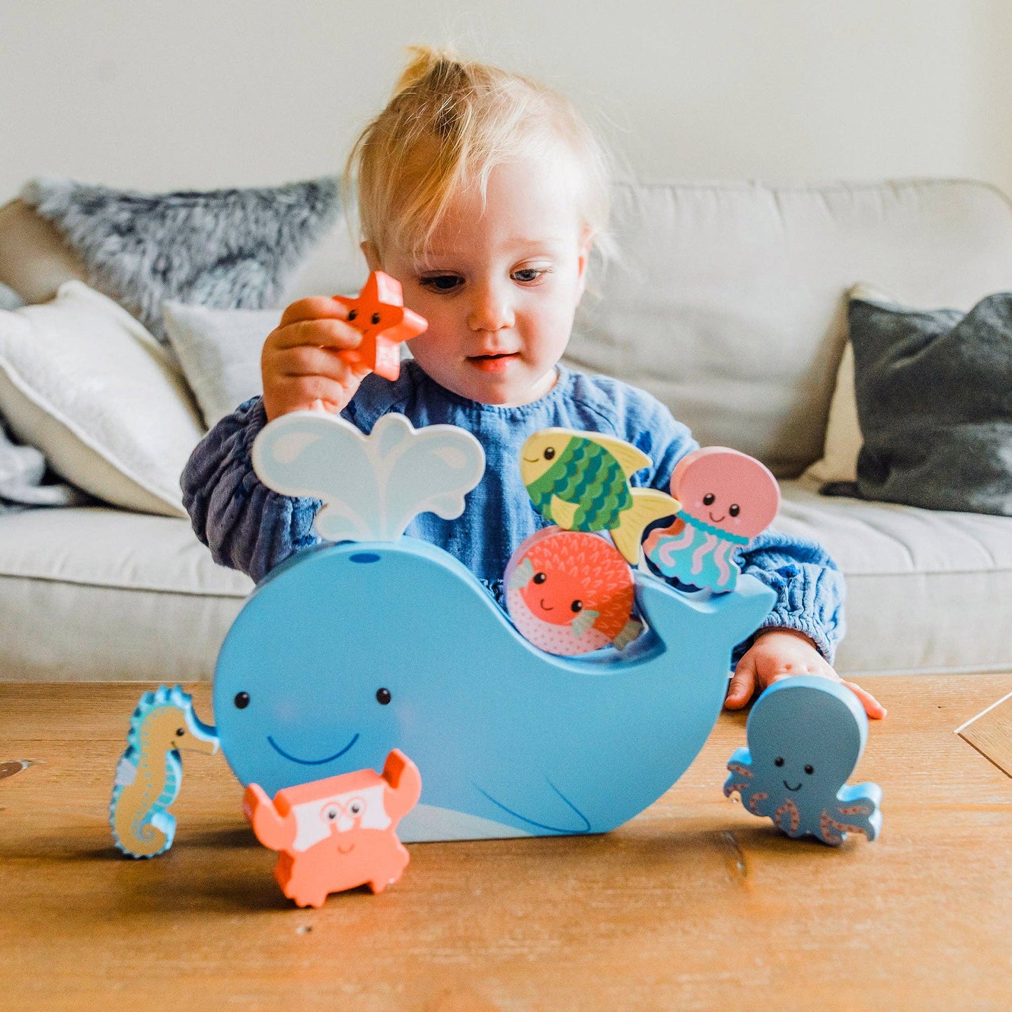 Sea Life Wooden Balancing Game - Rose and Friends