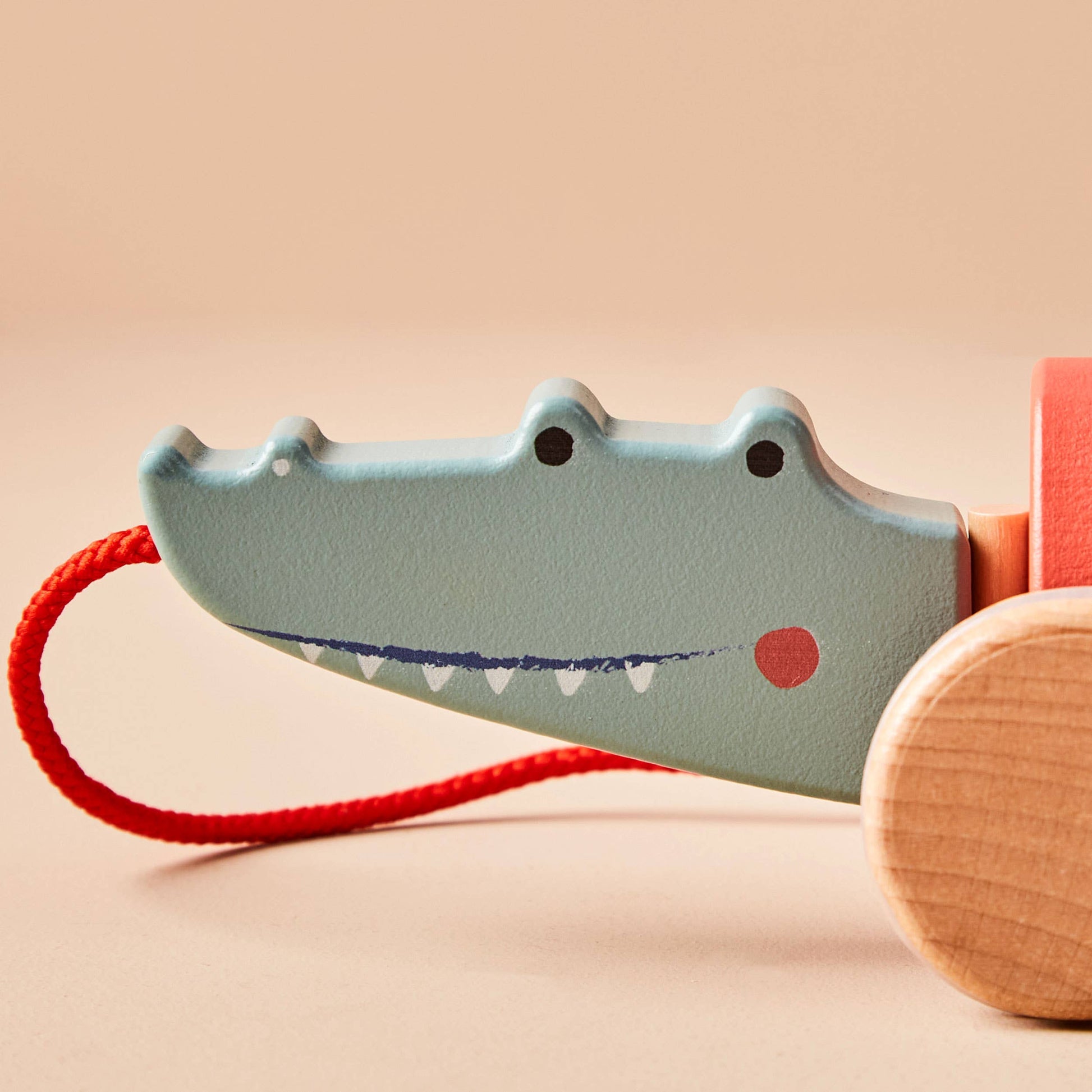 Just Bee Kids Wooden Crocodile Pull Along Toy FSC® - Rose and Friends