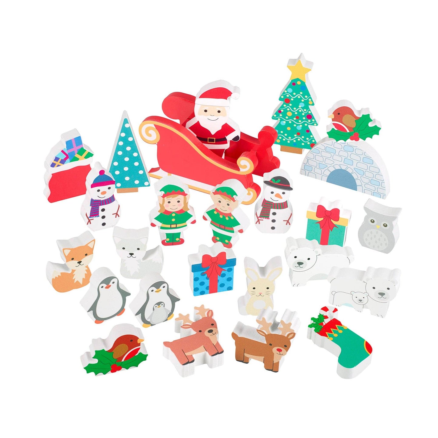 Wooden Advent Calendar - Winter Wonderland - Rose and Friends