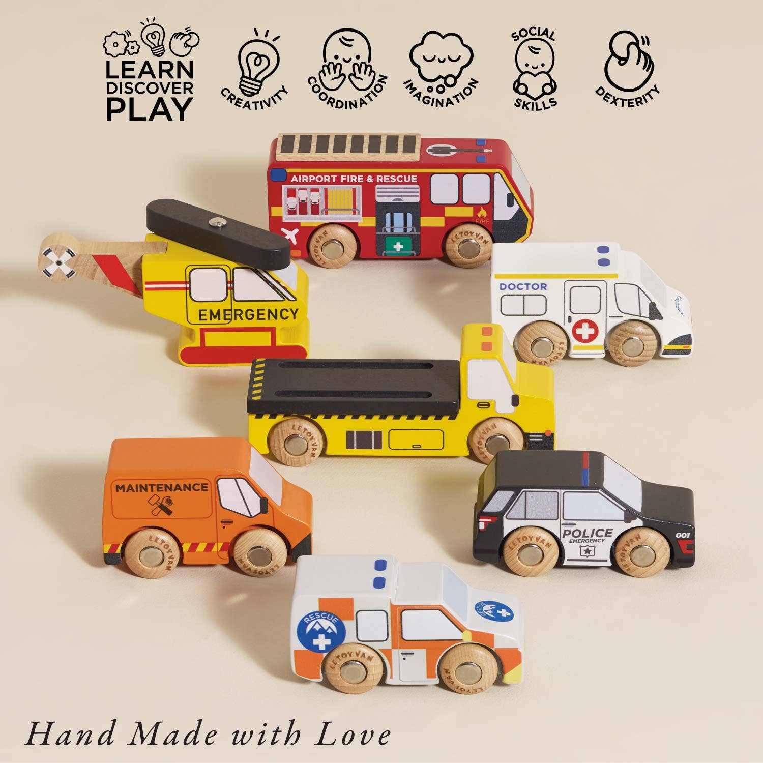 Emergency Helicopter & Rescue Cars - Rose and Friends