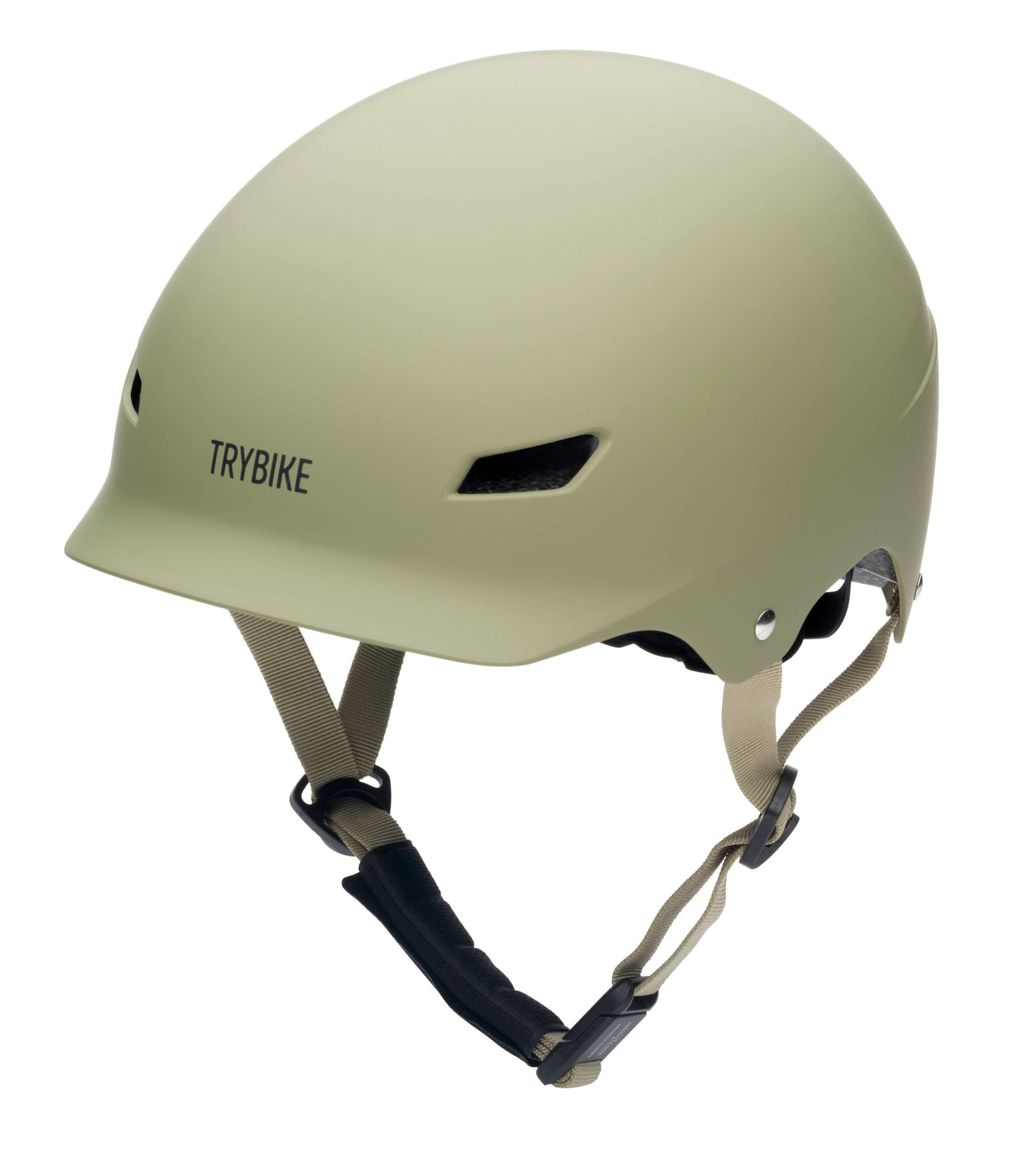 Trybike Matte Green Helmet – Extra Small Medium Kids Bike - Rose and Friends