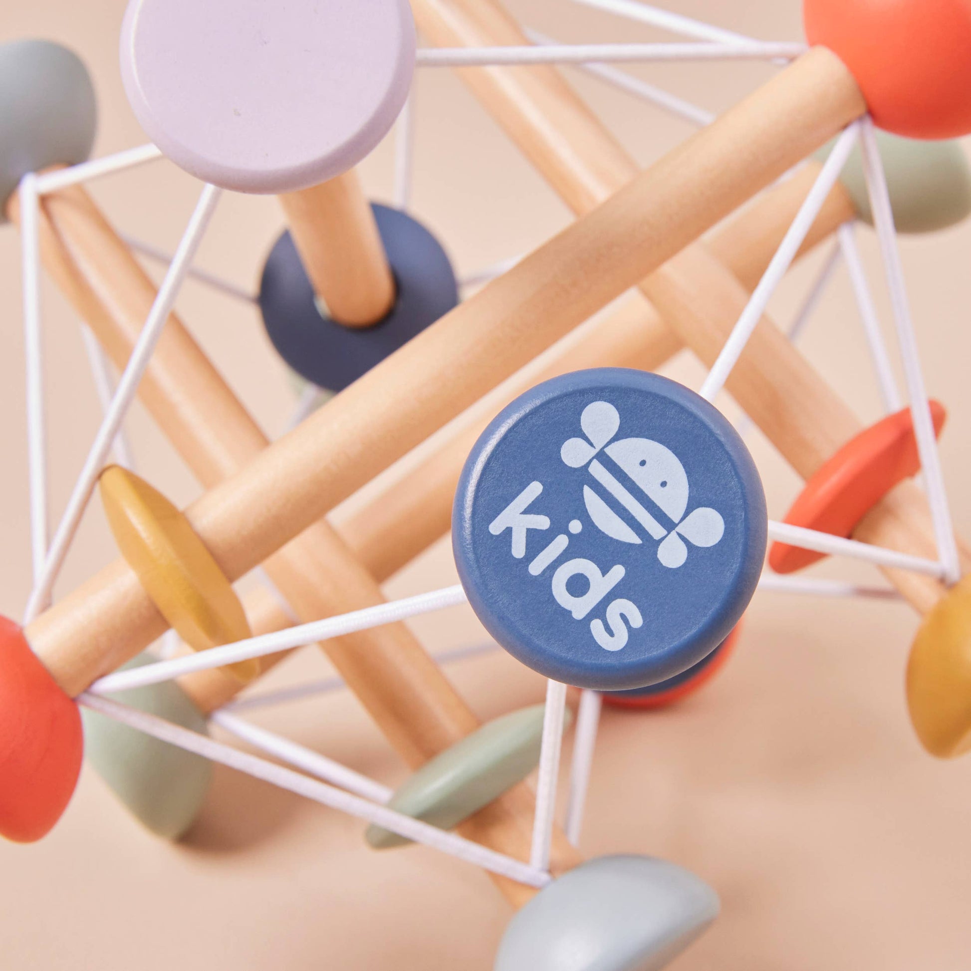 Just Bee Kids Wooden Activity Ball (FSC) - Rose and Friends