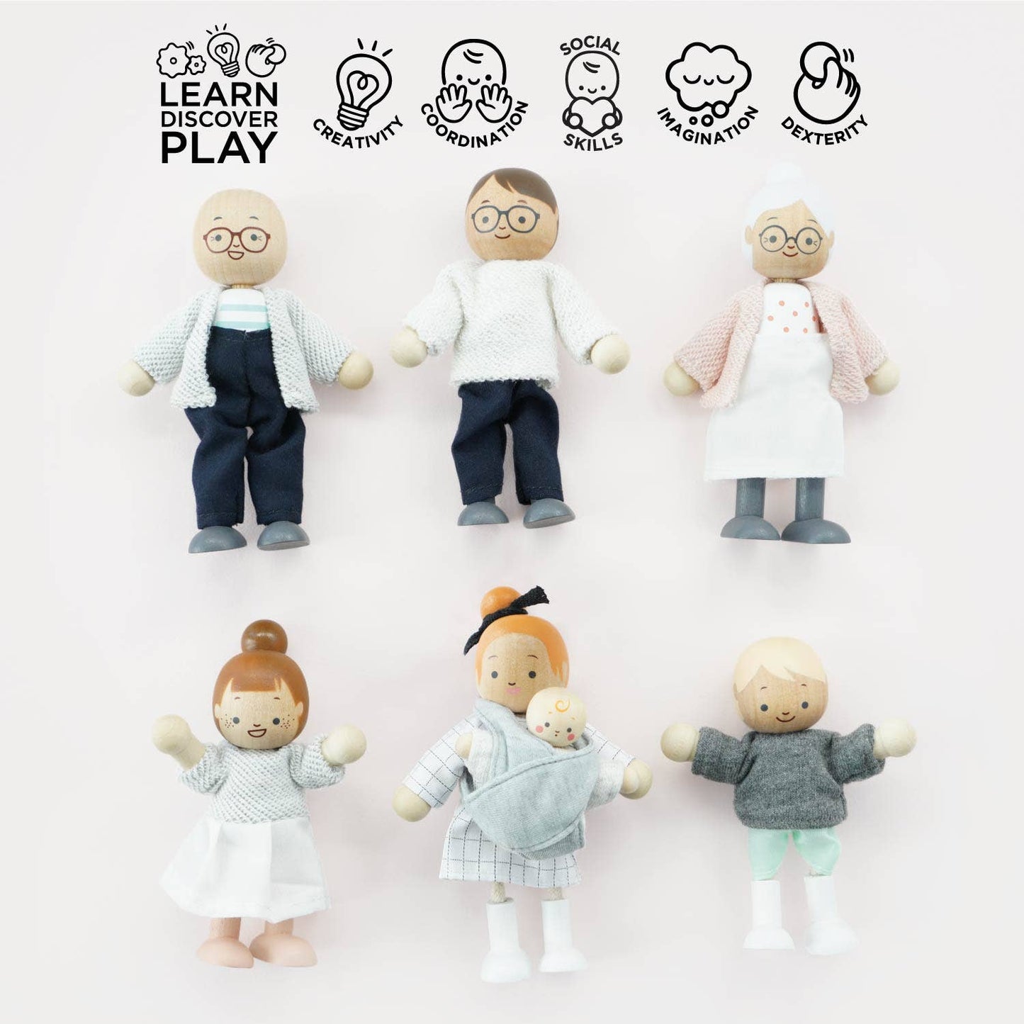 Dolls House Family - Rose and Friends